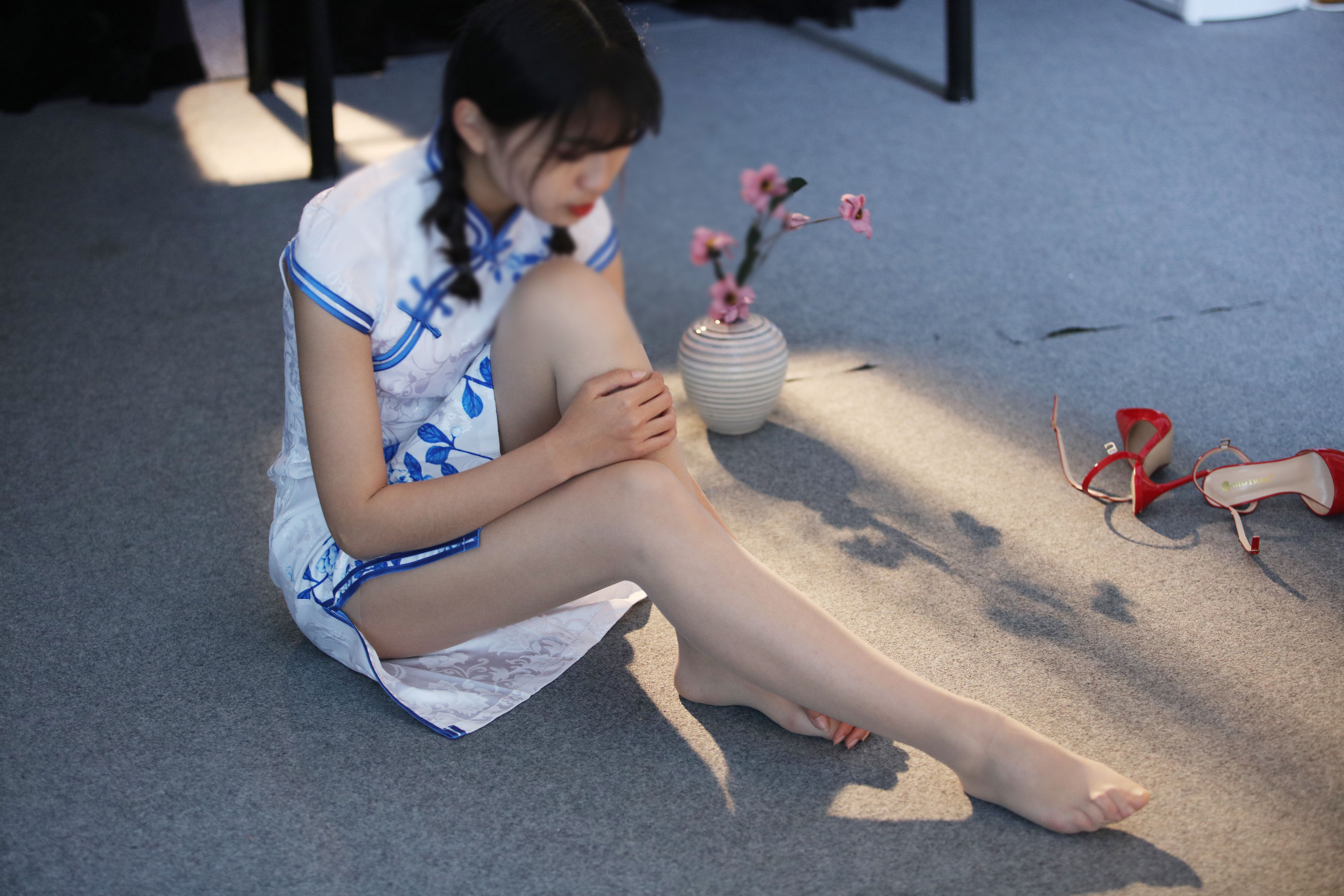 [奈丝] NO.114 小橙子 初尝旗袍肉丝  第8张