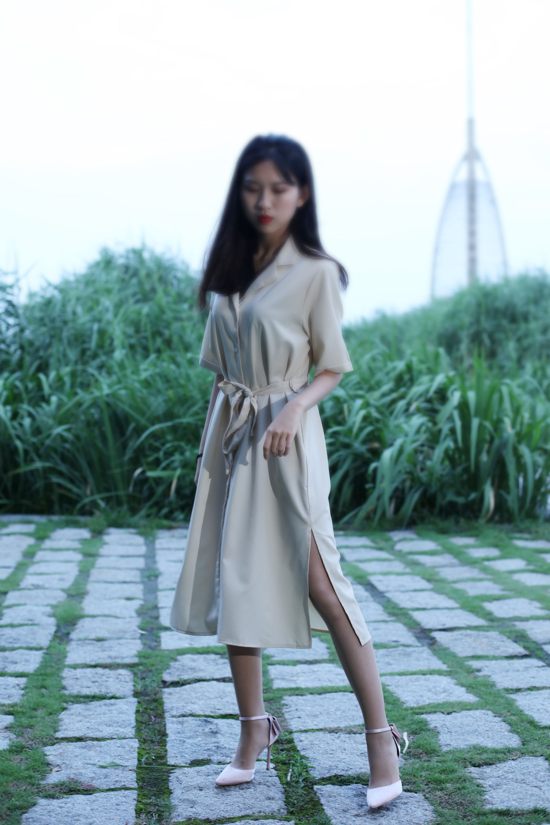 [奈丝] NO.131 小橙子 户外躺拍  第5张