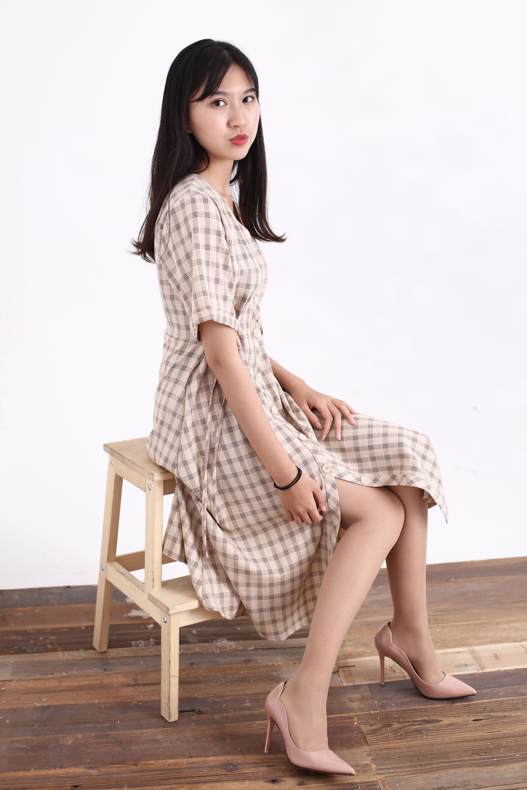 [奈丝] NO.128 小橙子 80年代的复古衬衫裙  第4张