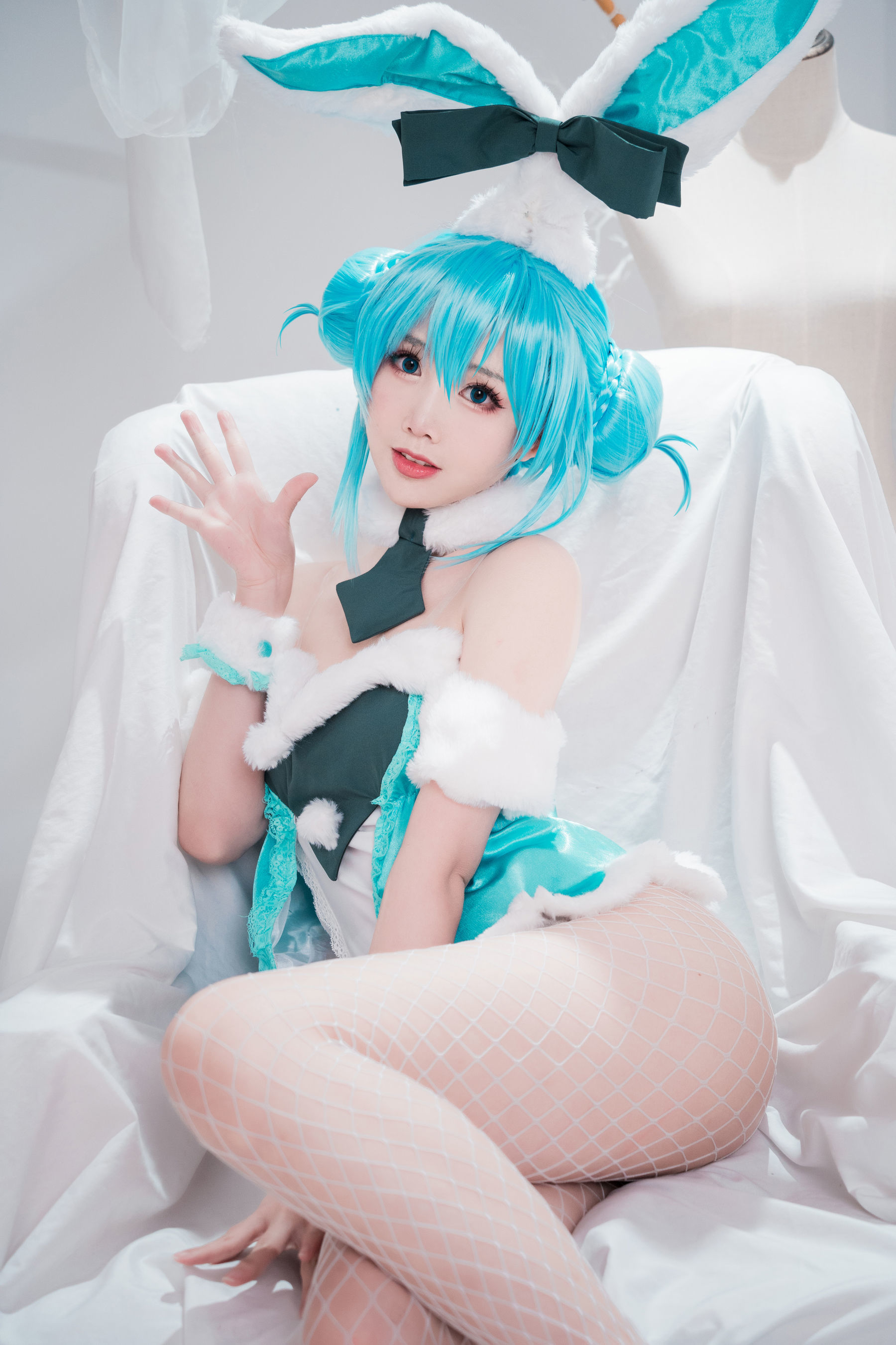 [网红COSER] 可爱人气Coser面饼仙儿 - 初音兔女郎  第4张