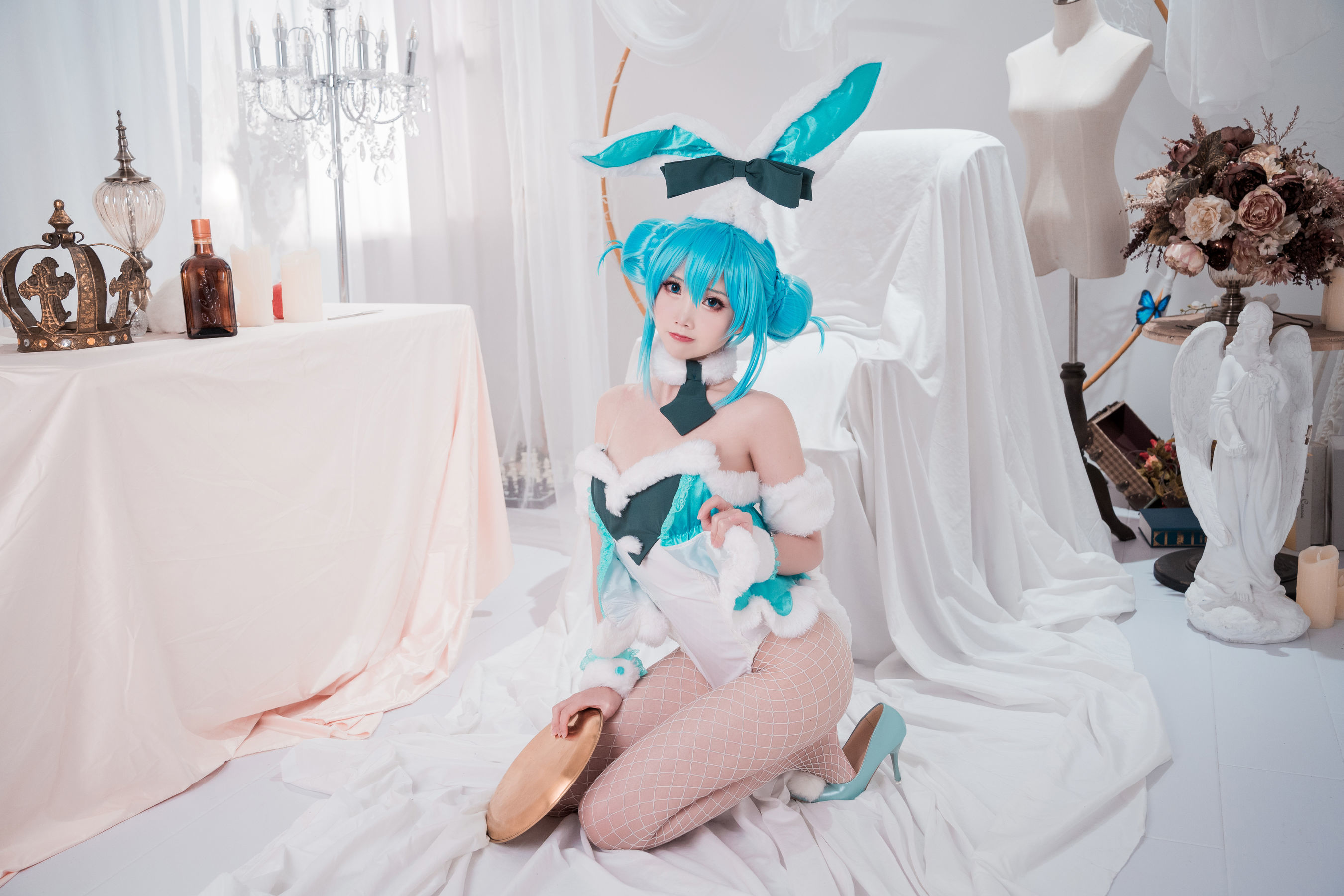 [网红COSER] 可爱人气Coser面饼仙儿 - 初音兔女郎  第4张