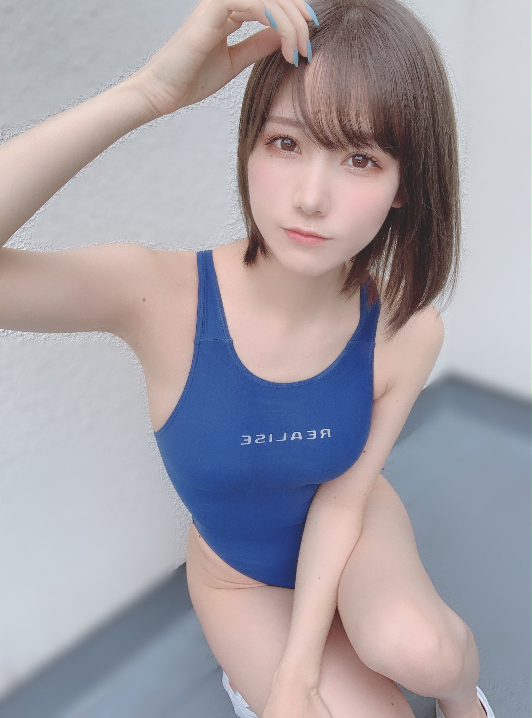 [网红COSER] 日本甜美COSERけんけん[fantia] 2020.07 競泳水着  第32张