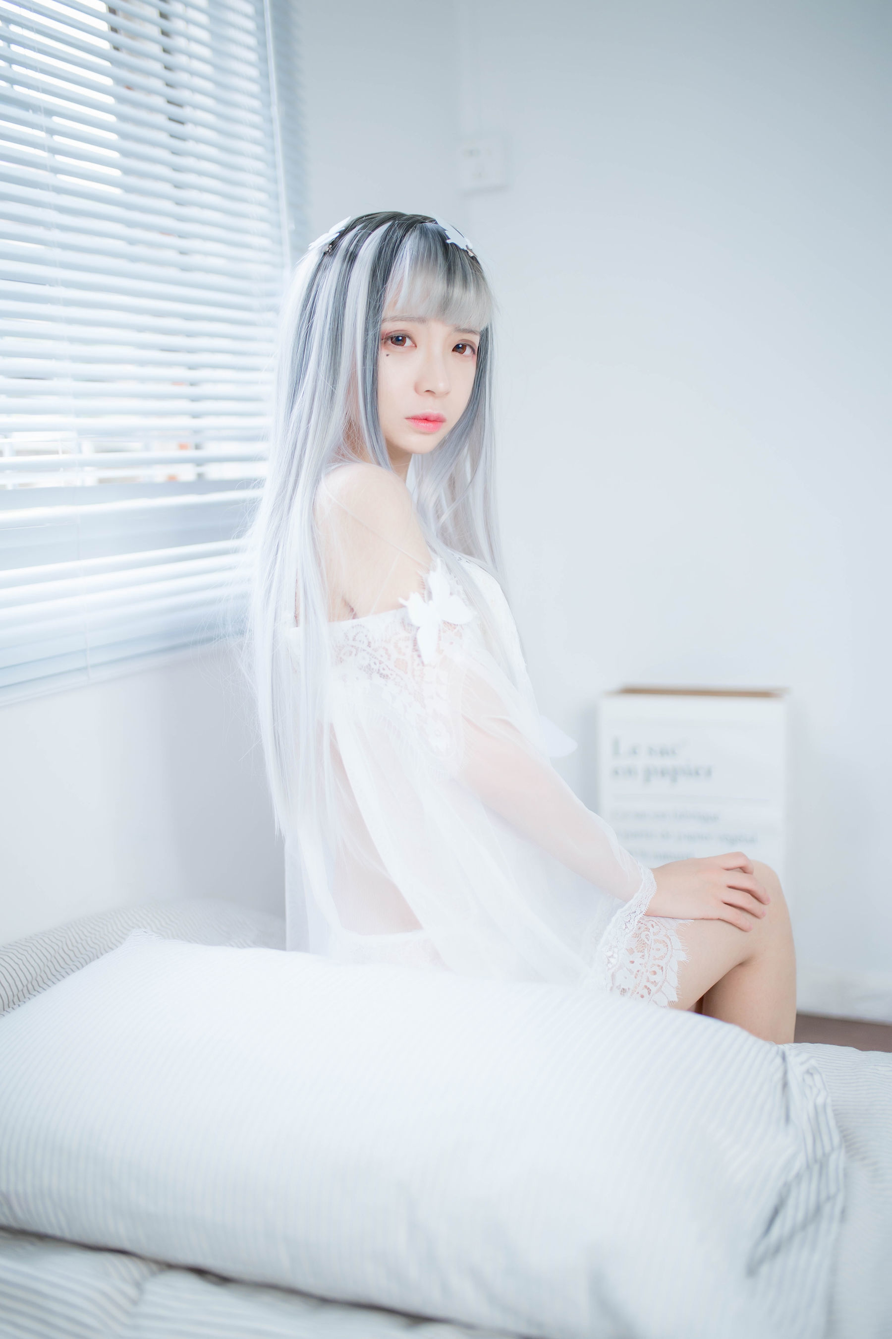 [网红COSER] 疯猫ss - 透明白纱  第6张