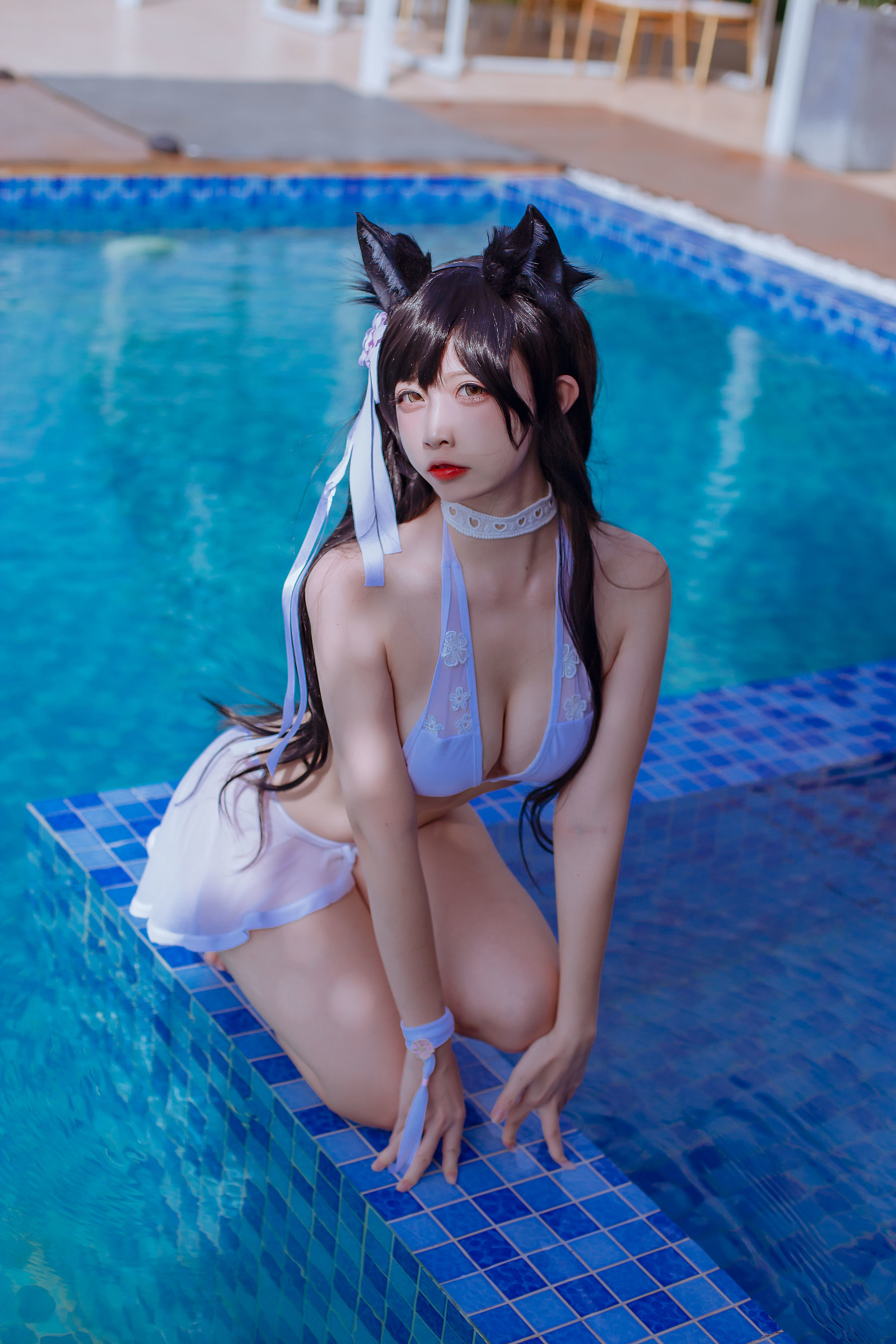 [网红COSER] 人气Coser二佐Nisa - 犬之眷之碧蓝爱宕 泳装  第14张