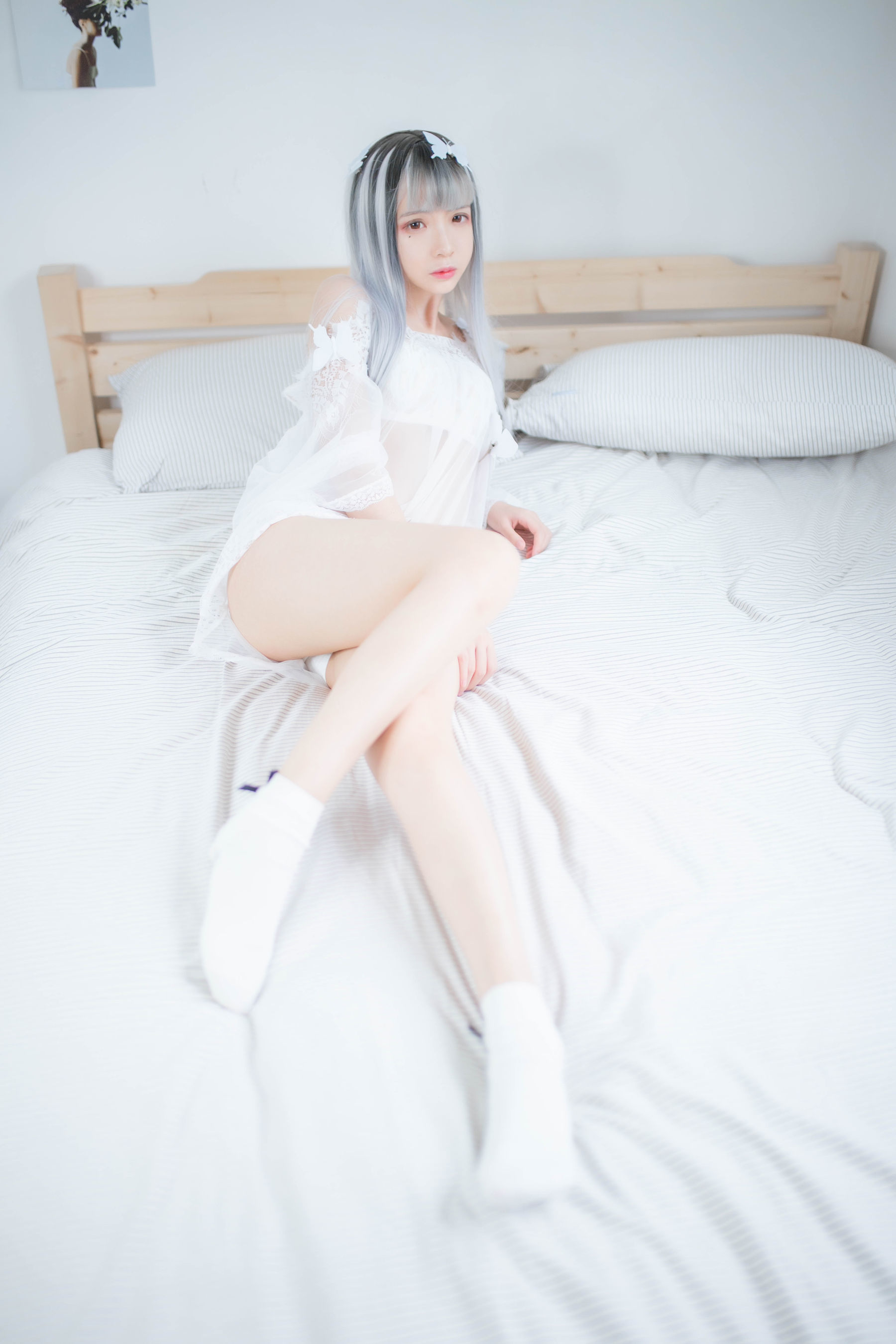 [网红COSER] 疯猫ss - 透明白纱  第37张