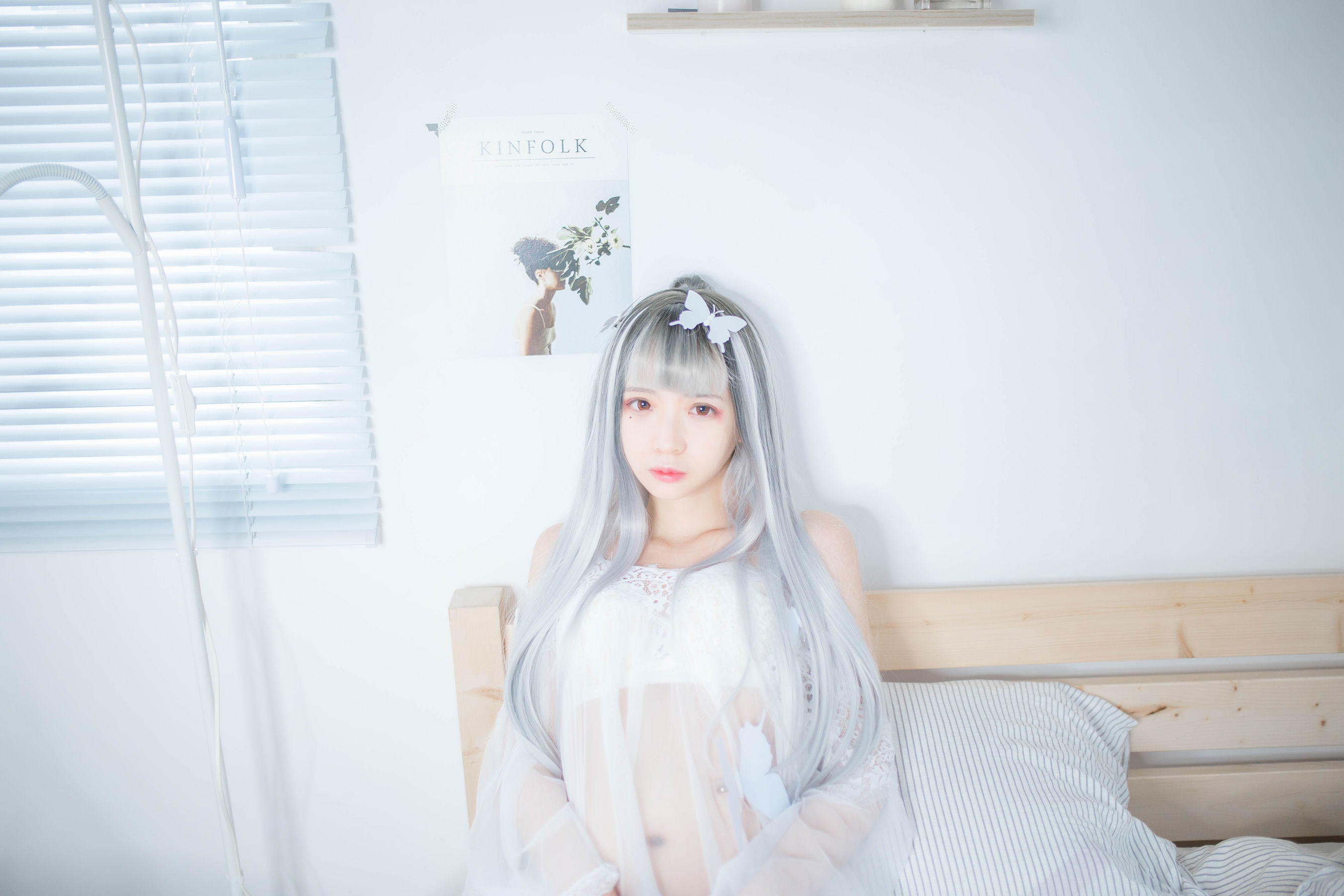 [网红COSER] 疯猫ss - 透明白纱  第33张