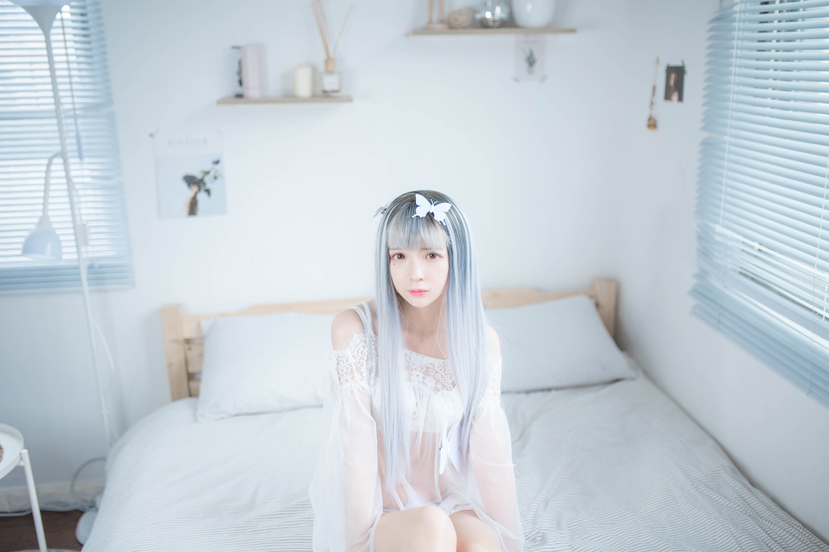 [网红COSER] 疯猫ss - 透明白纱  第12张