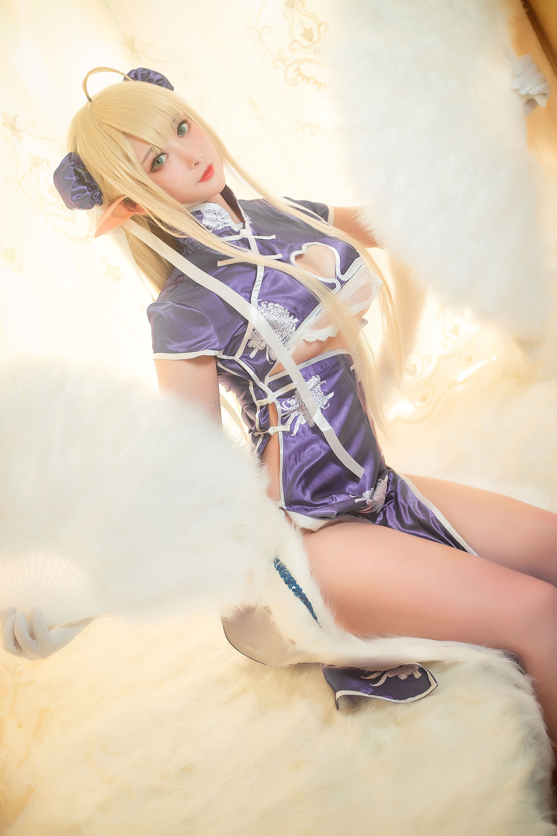 [网红COSER] 高颜值coser念念_D - 半人马旗袍  第4张