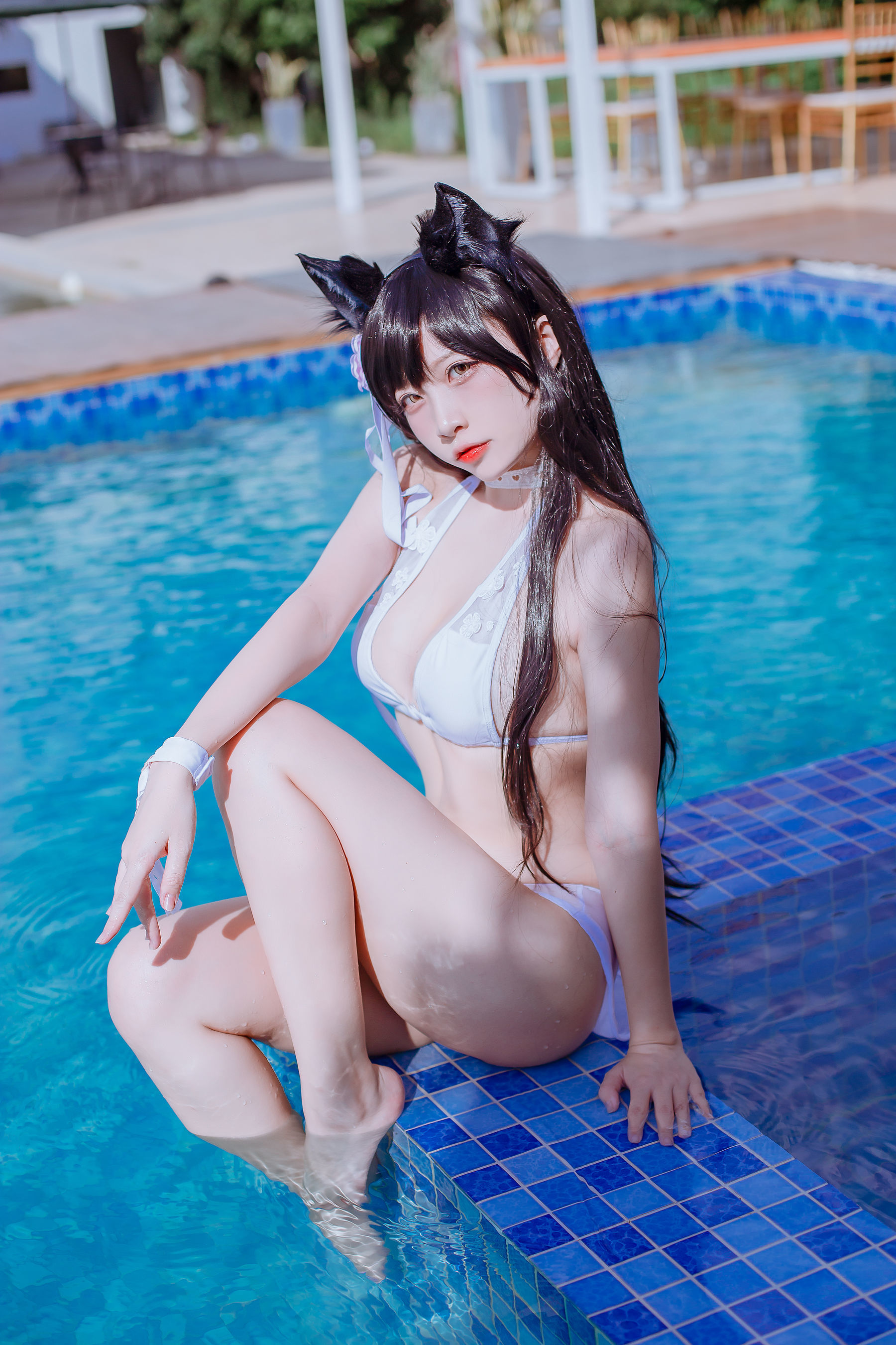 [网红COSER] 人气Coser二佐Nisa - 犬之眷之碧蓝爱宕 泳装  第16张