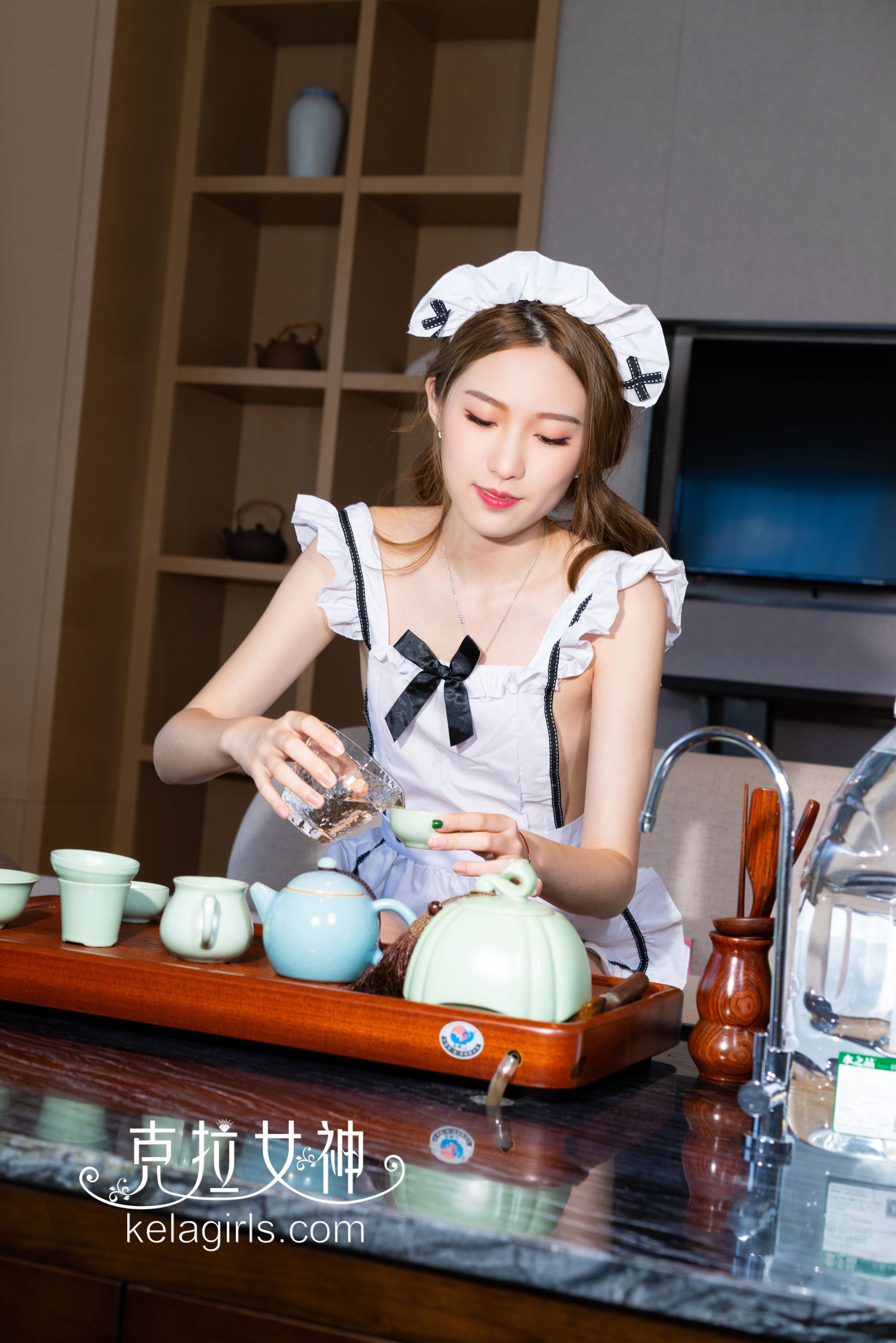 [克拉女神Kelagirls]  芊芊 女仆の功夫茶 第2张