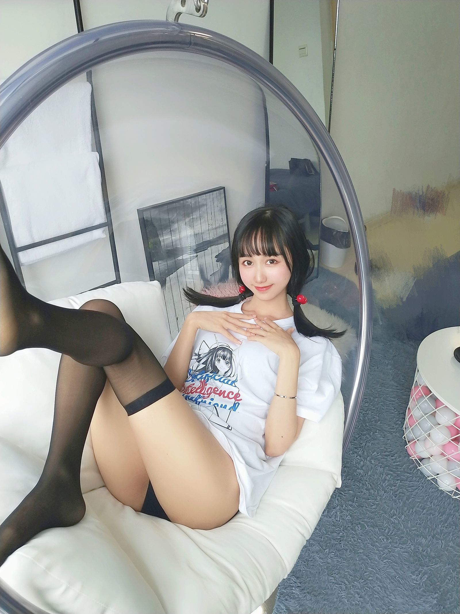 [Cosplay写真] 萌系小姐姐木绵绵OwO - 智能型彼女 T恤  第4张
