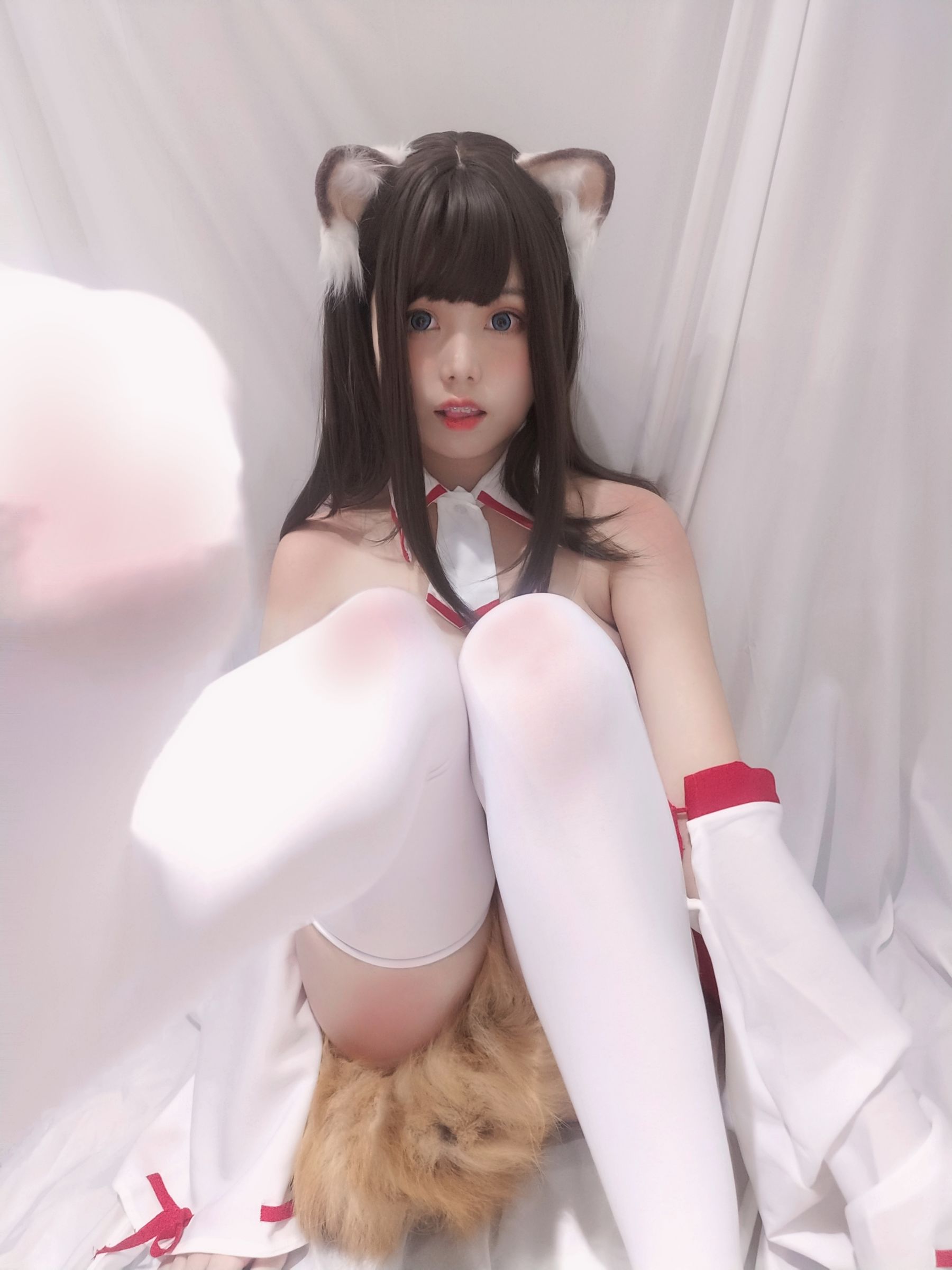 [Cosplay写真] 萌系小姐姐蜜汁猫裘 - 巫女小狐狸  第25张