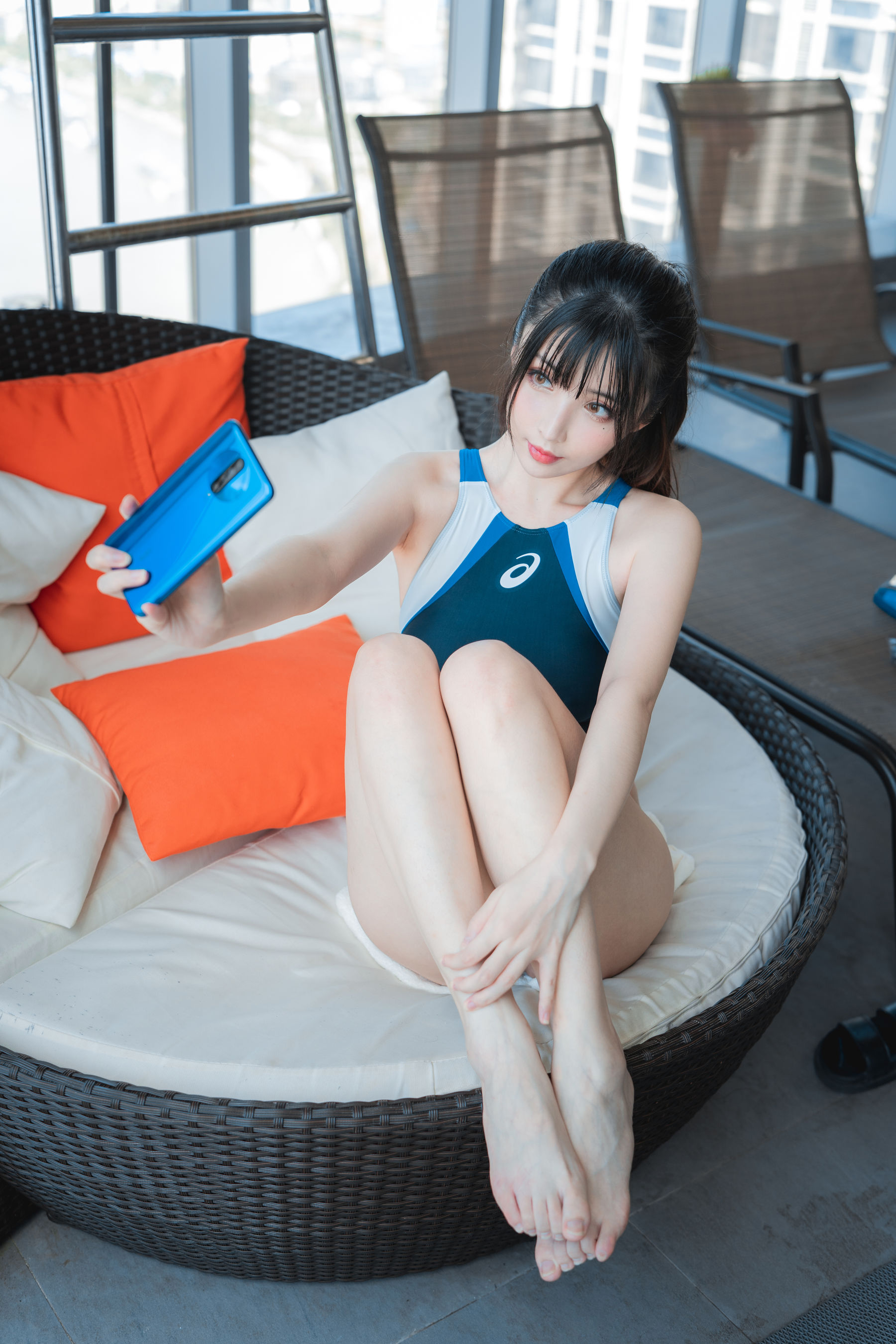  COS福利rioko凉凉子 - 游泳部学姐的特训时间 第34张