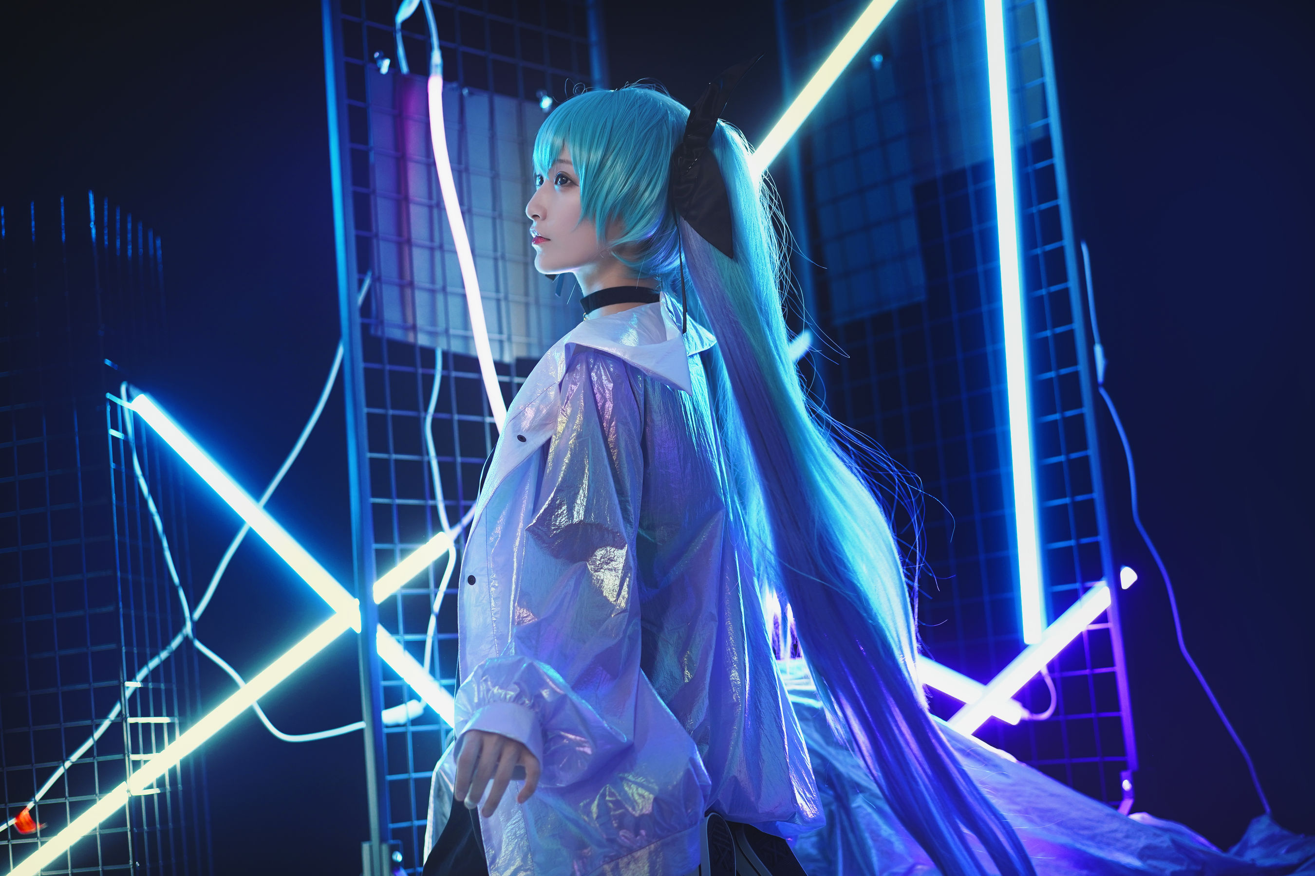 [Cosplay写真] 动漫博主铁板烧鬼舞w - 妖舞耳机miku  第20张