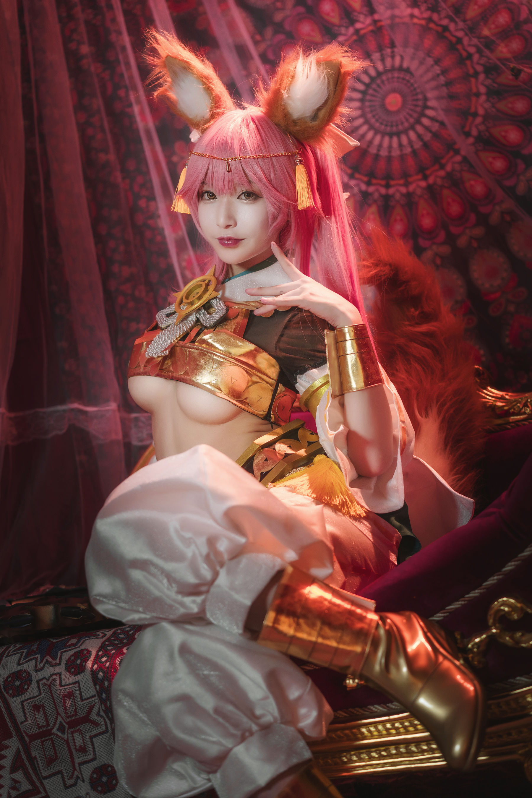 [Cosplay写真] 动漫博主铁板烧鬼舞w - 玉藻前 神话  第3张