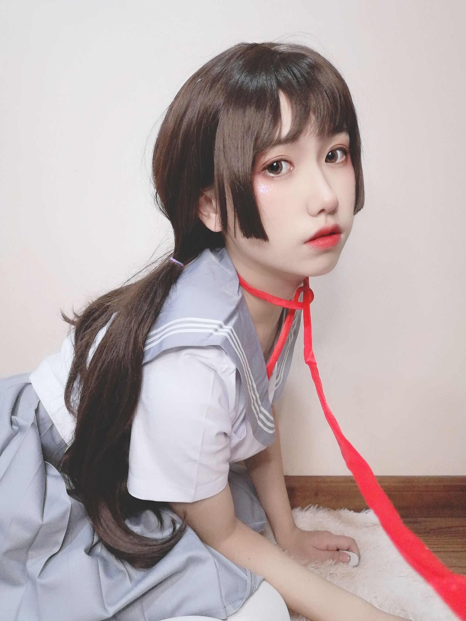 [Cosplay写真] 芋圆侑子SJ_ - 白丝jk  第37张