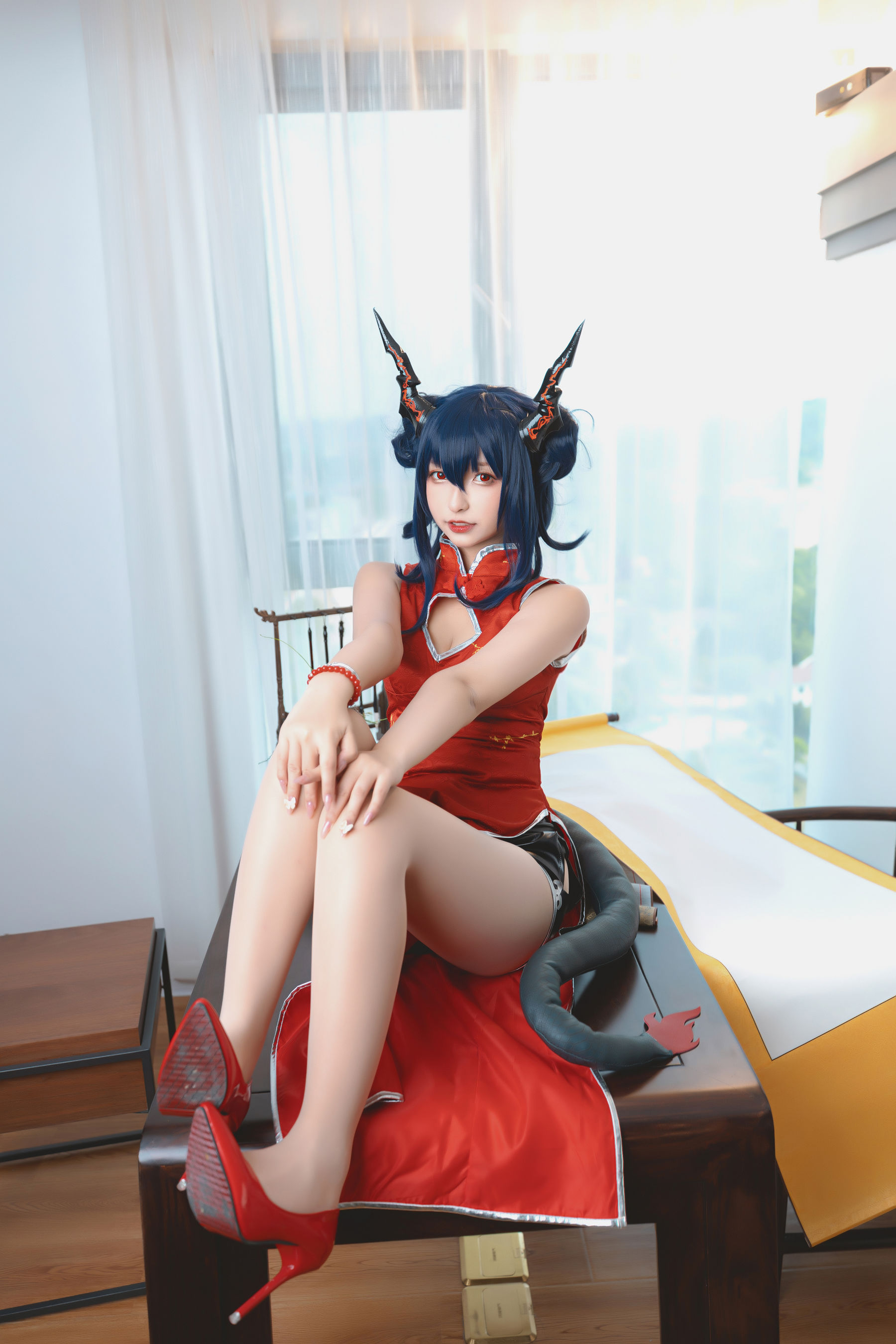 [Cosplay写真] 萝莉神楽坂真冬 - 旗袍魔女  第8张