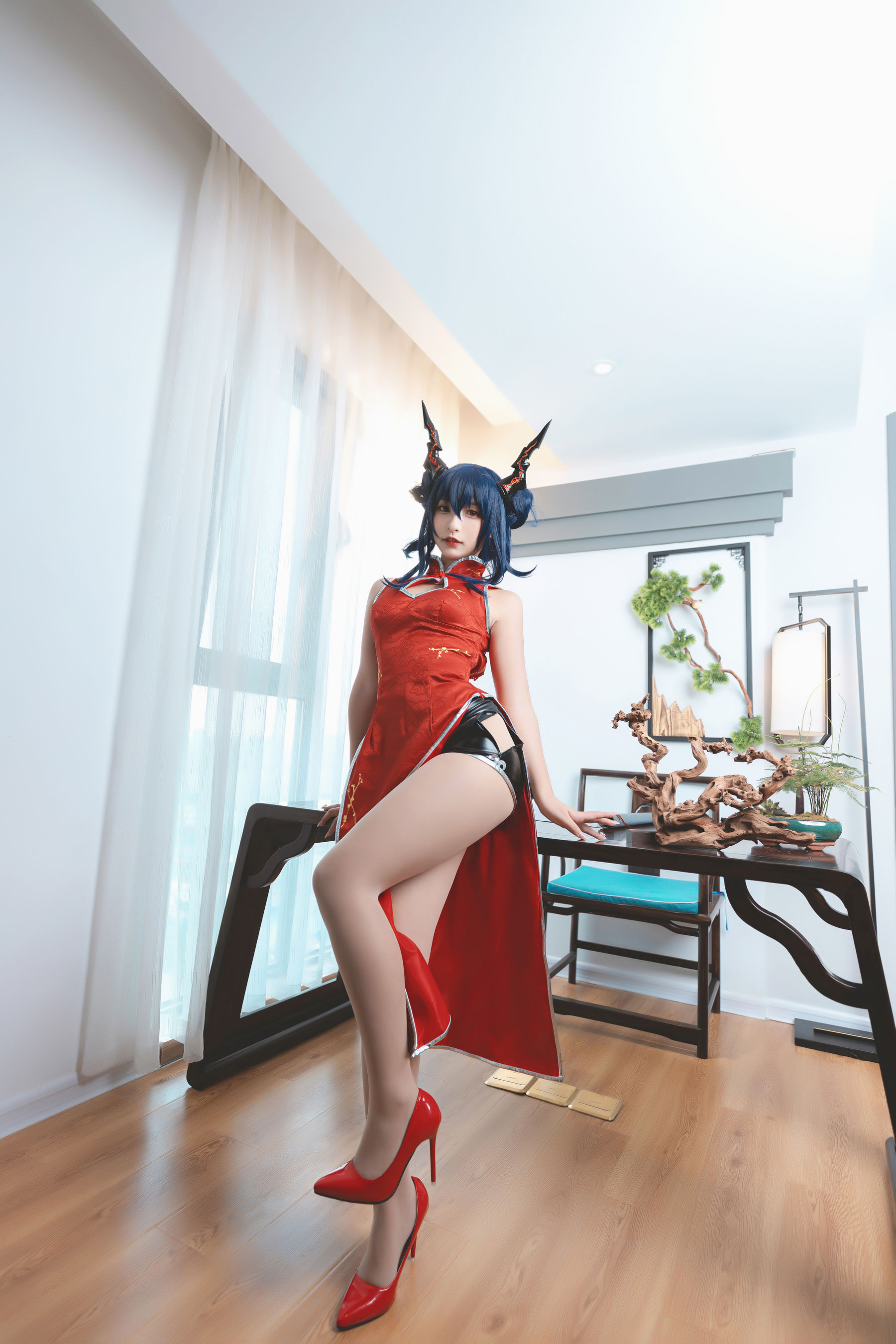 [Cosplay写真] 萝莉神楽坂真冬 - 旗袍魔女  第6张