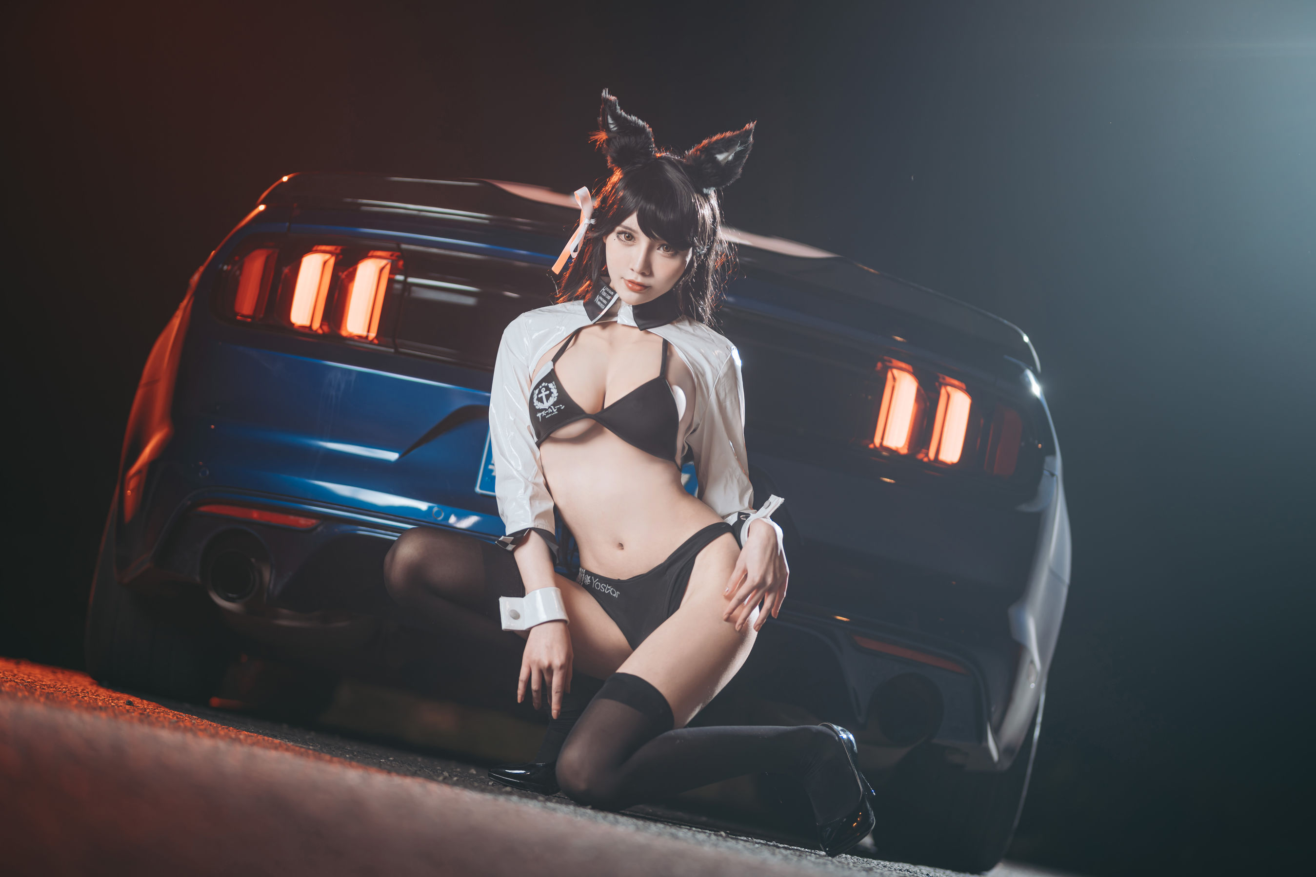 [Cosplay写真] 动漫博主一只冉呐 - 爱宕赛车  第4张