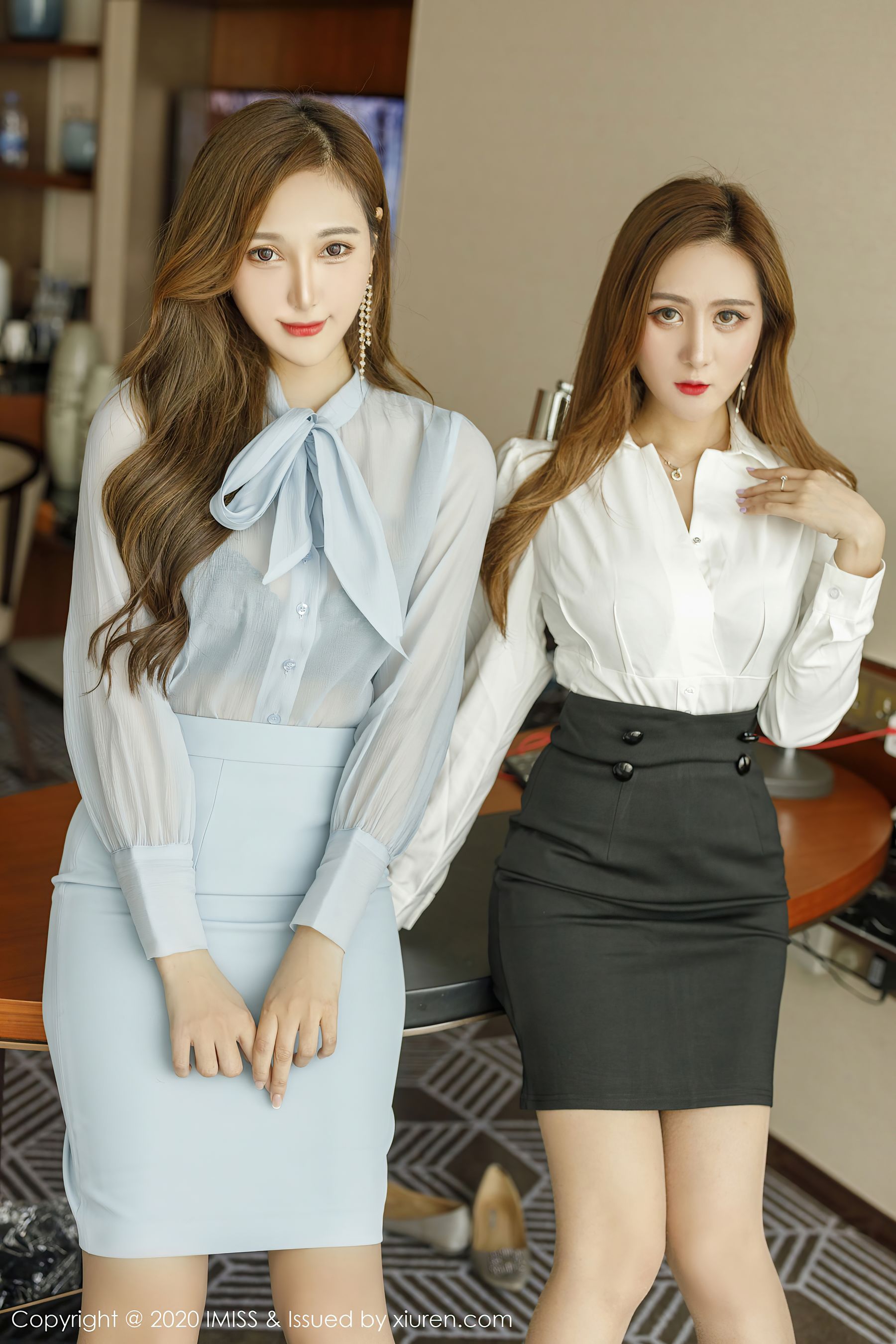[爱蜜社IMiss] Vol.504 @Lavinia肉肉和@蜜桃cc