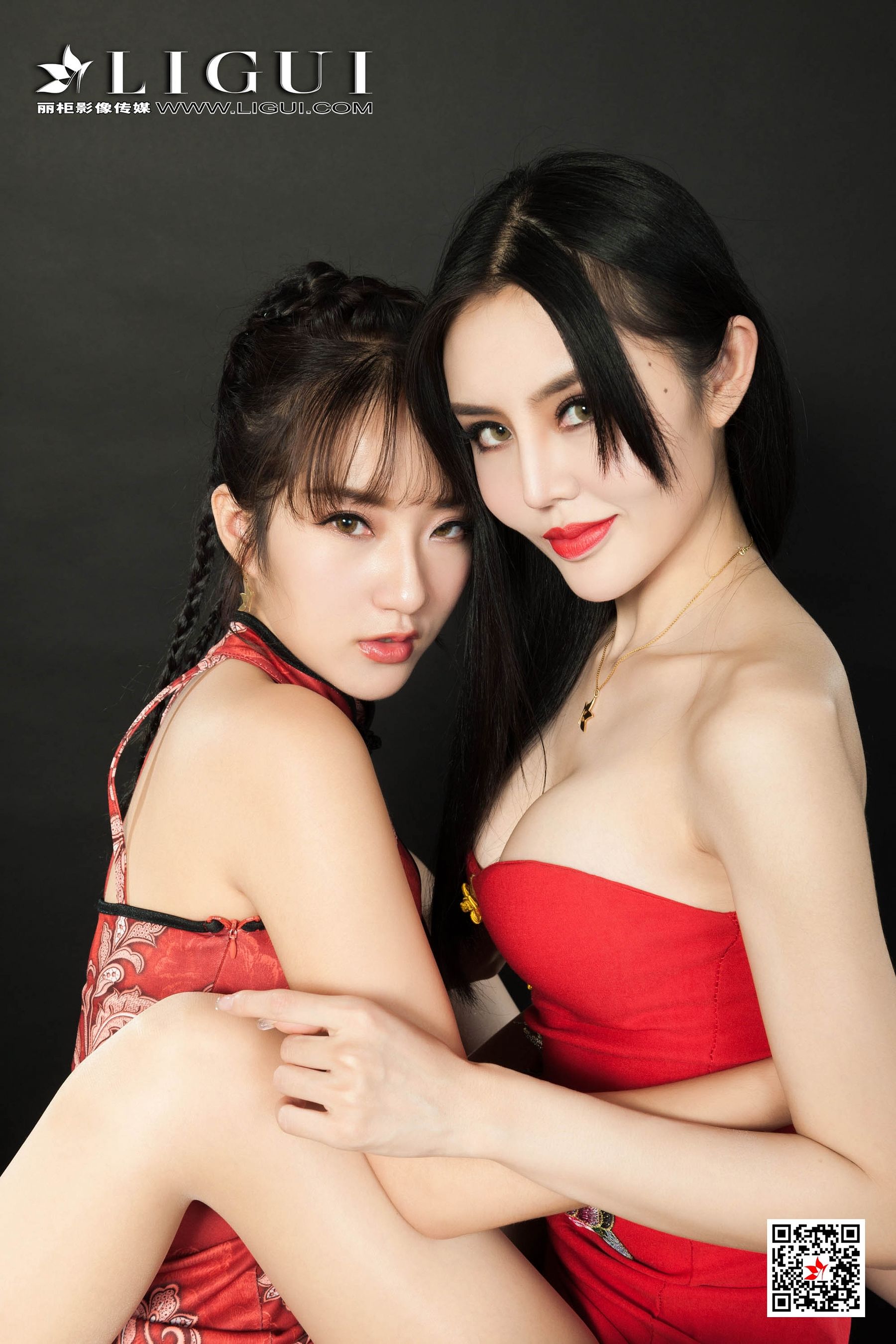 [丽柜Ligui] 网络丽人 Model 汐汐& 凉儿  第2张