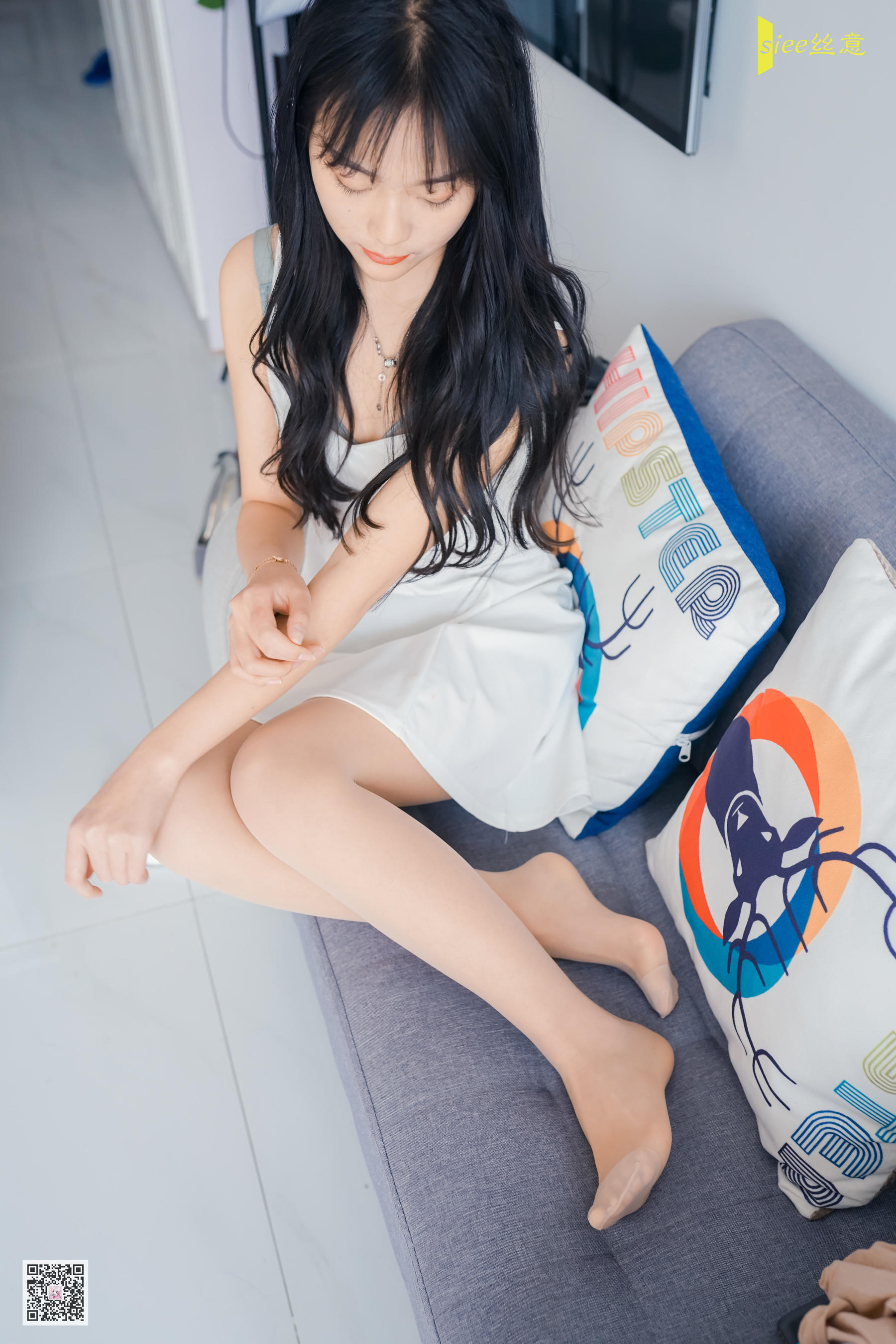 [丝意SIEE] No.469 筠筠 白色连衣裙  第74张