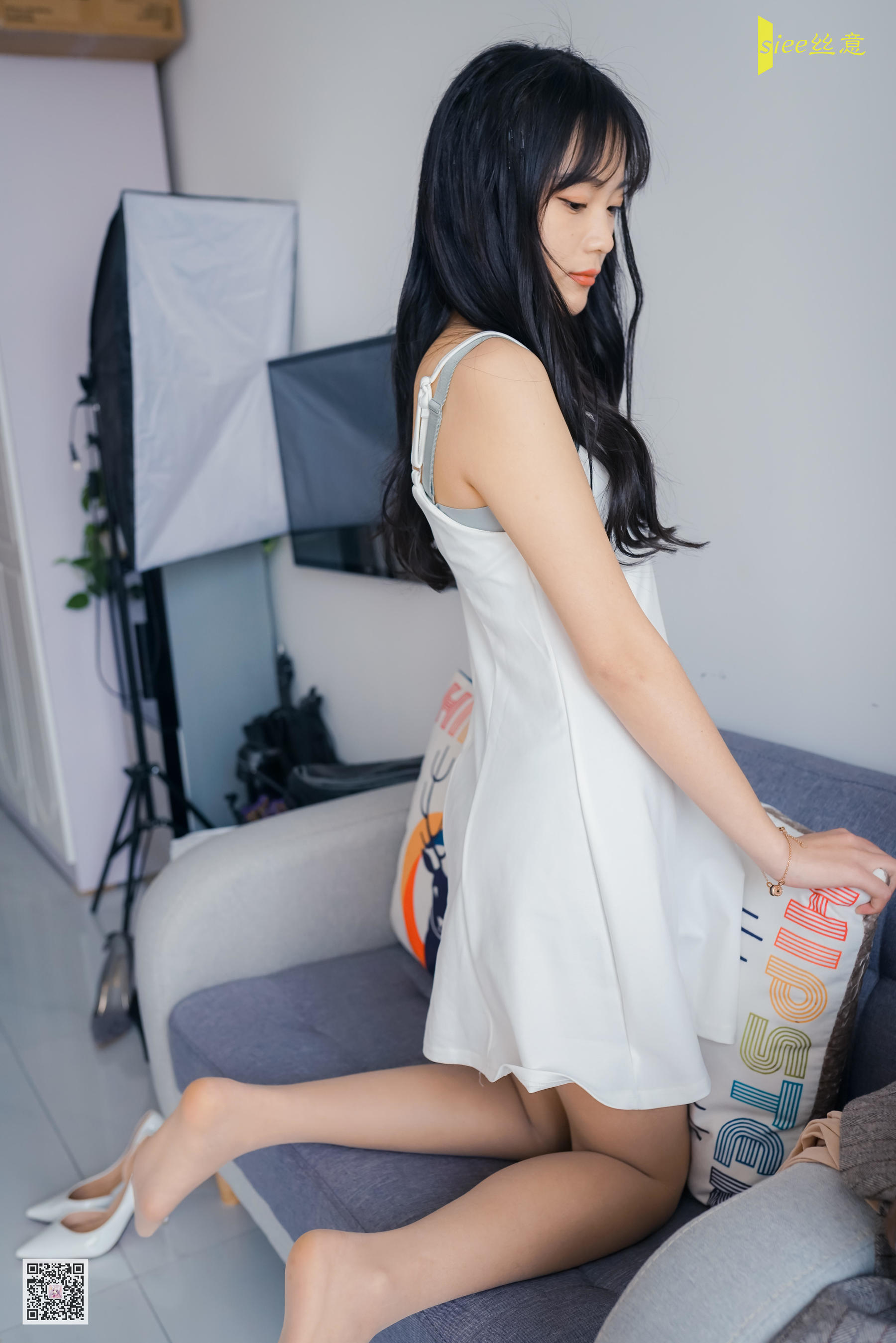 [丝意SIEE] No.469 筠筠 白色连衣裙  第27张