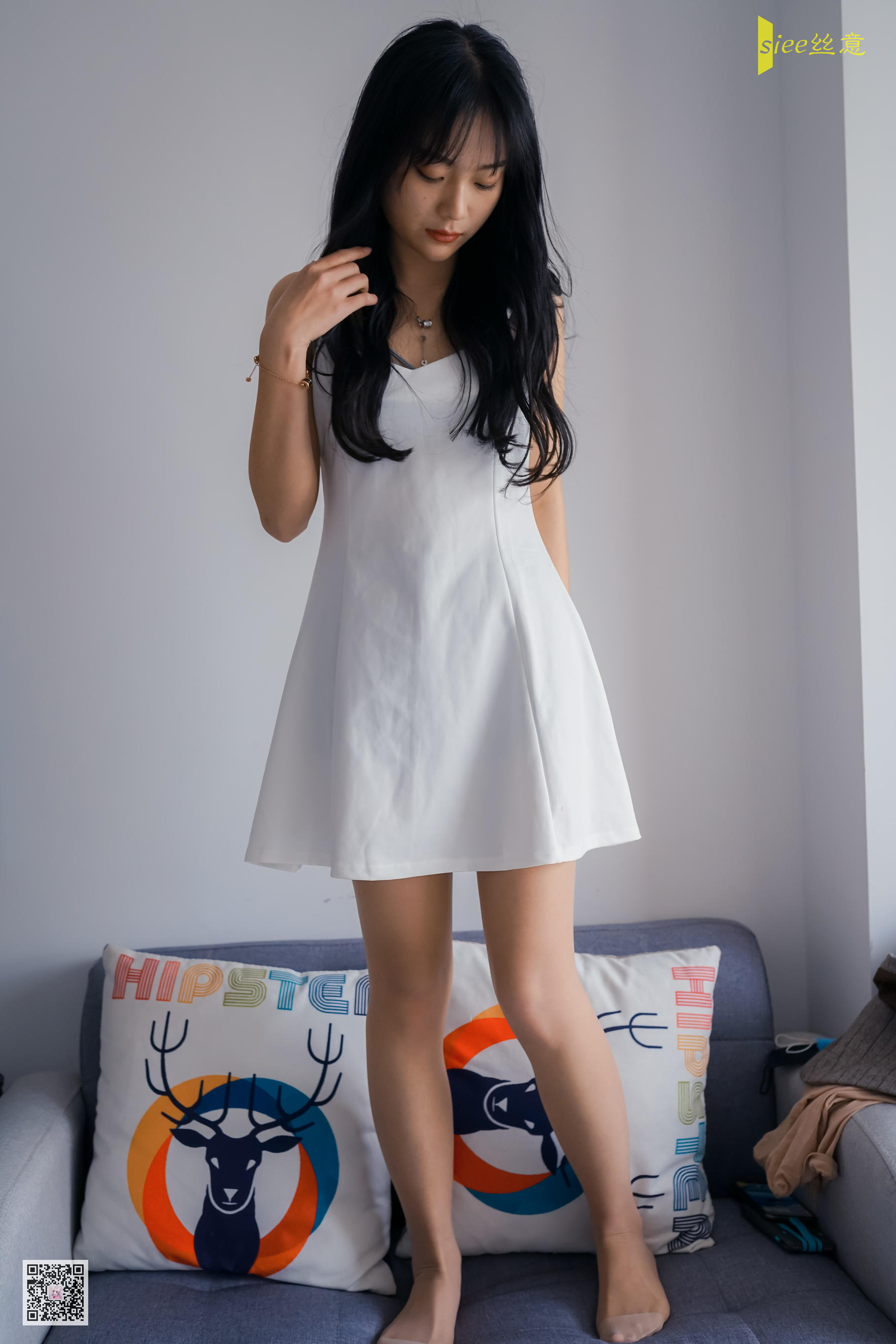 [丝意SIEE] No.469 筠筠 白色连衣裙  第69张