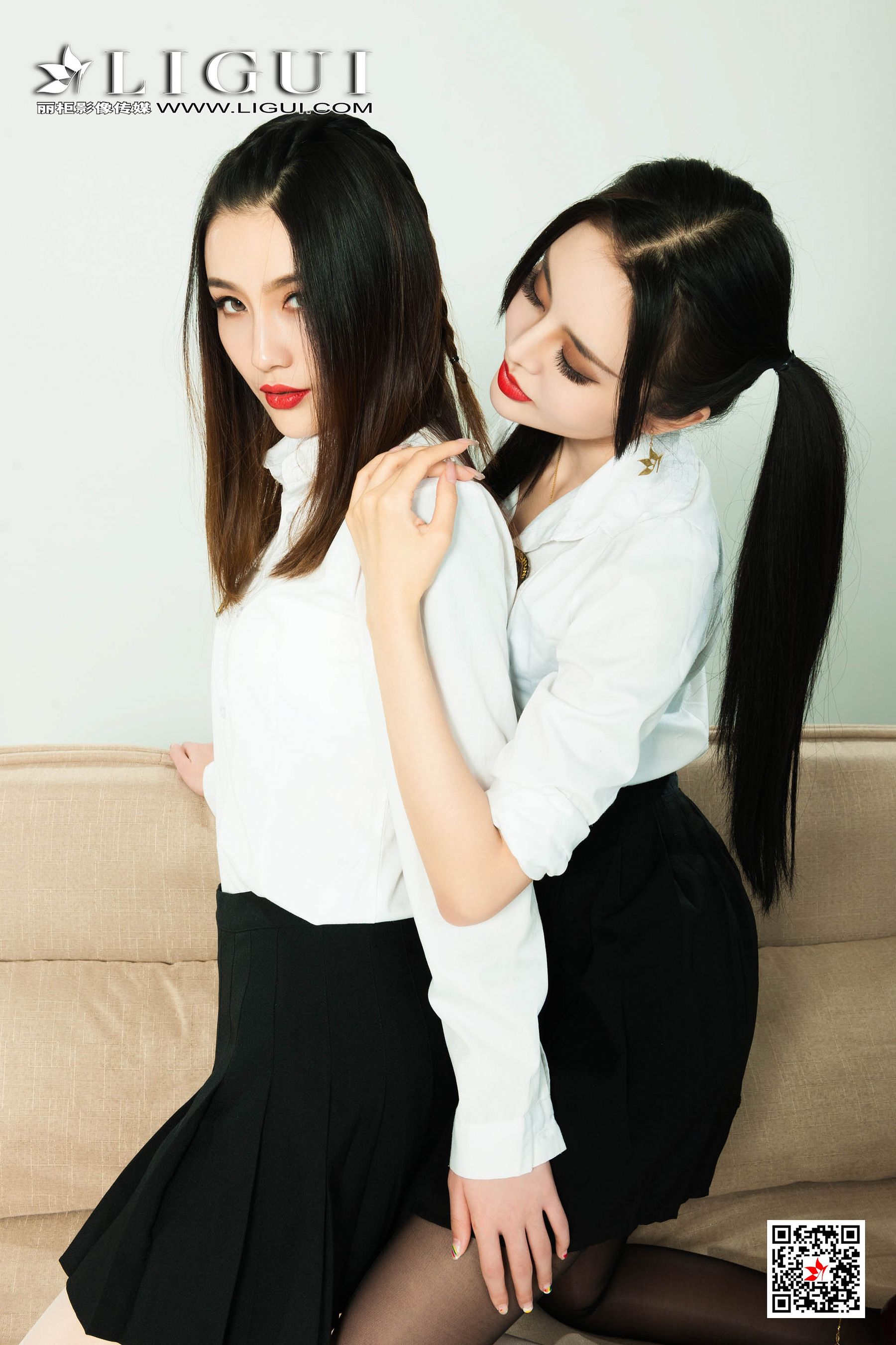 [丽柜Ligui] 网络丽人 Model 甜甜&凉儿  第5张