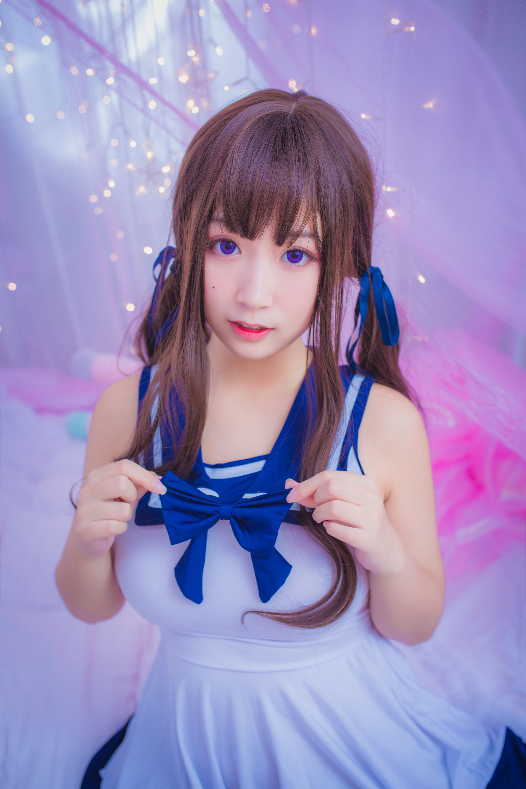  巨乳猫九酱Sakura - 连衣水手服 第14张