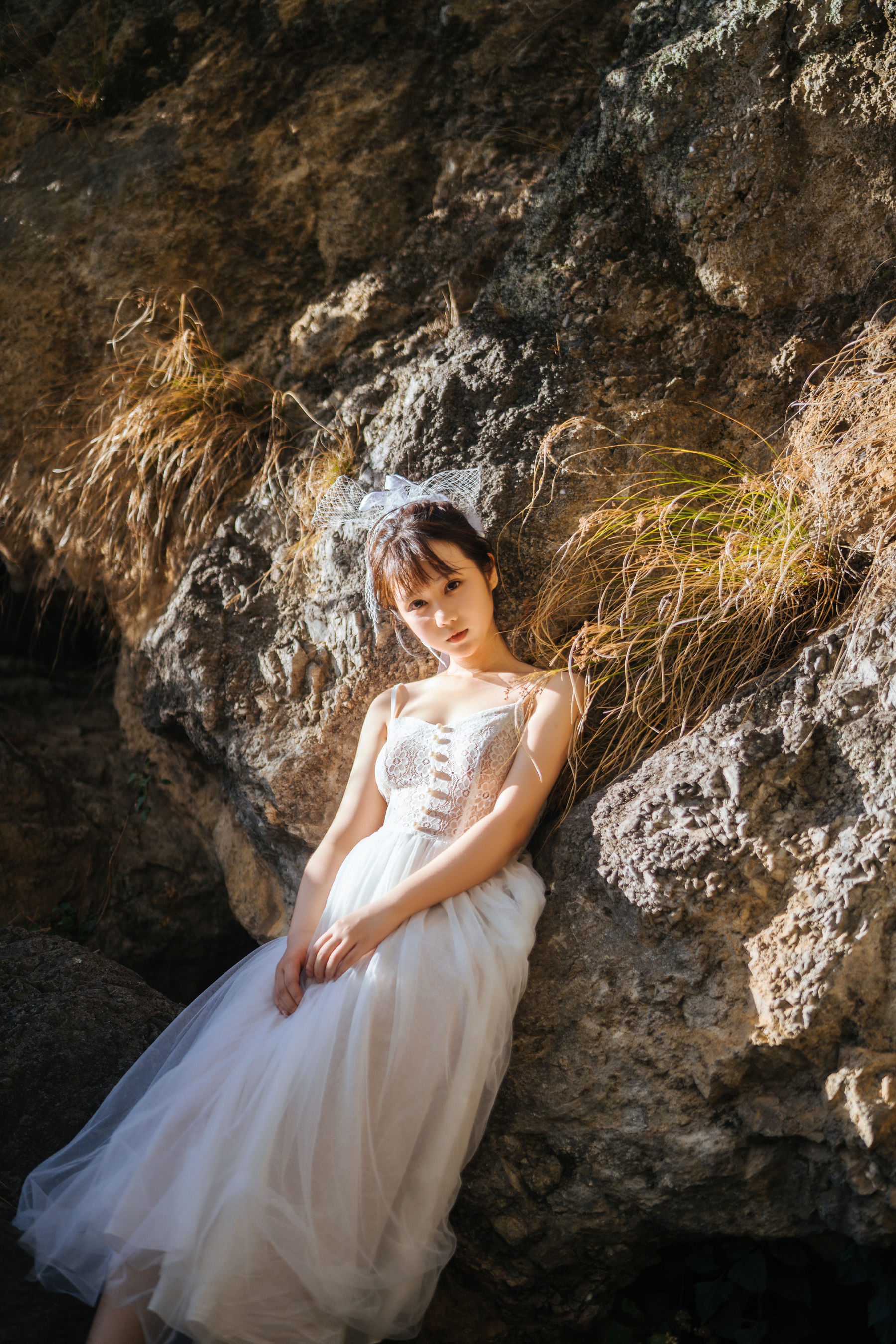  微博福利姬镜酱 - 静夏之白裙少女 第27张