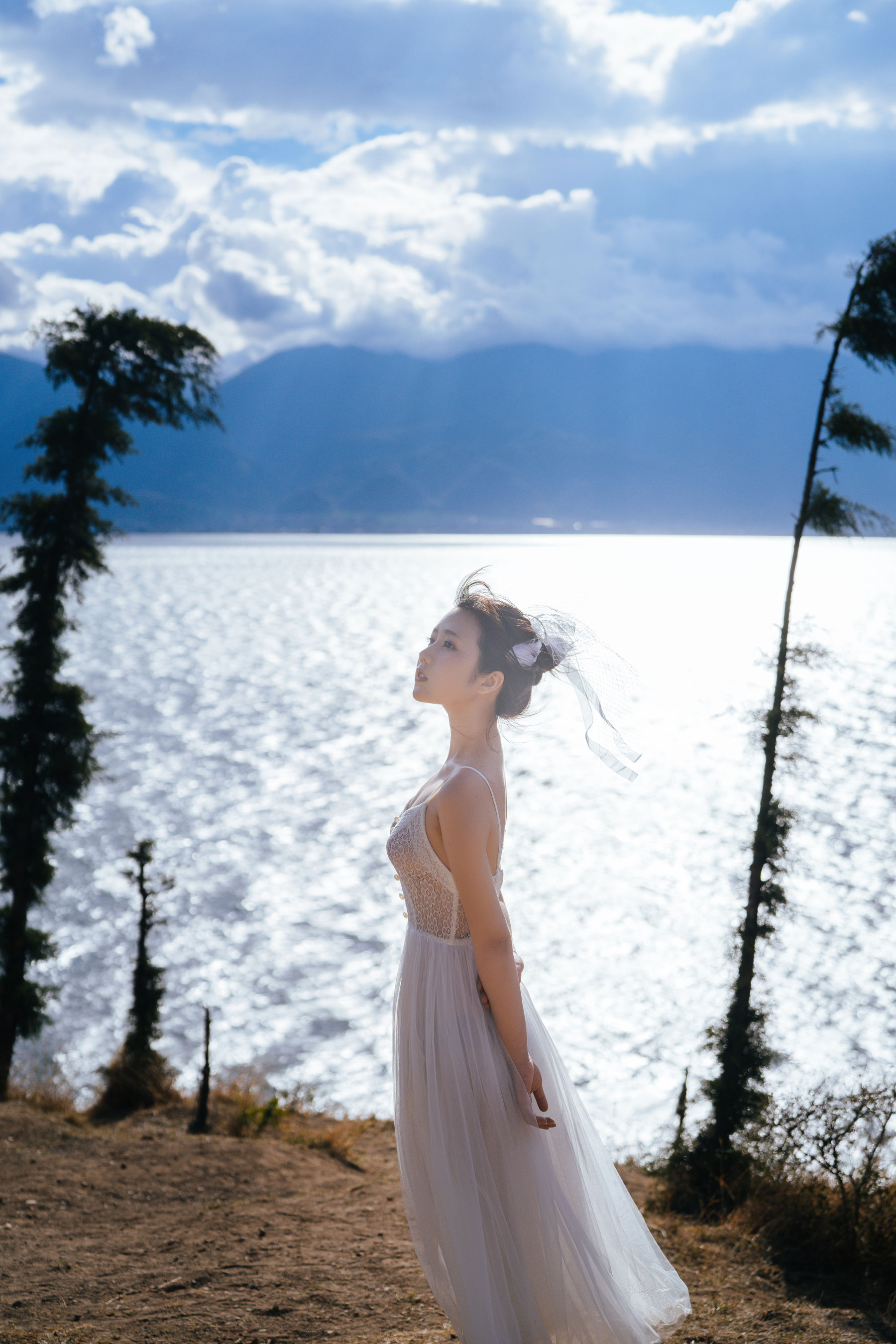  微博福利姬镜酱 - 静夏之白裙少女 第25张