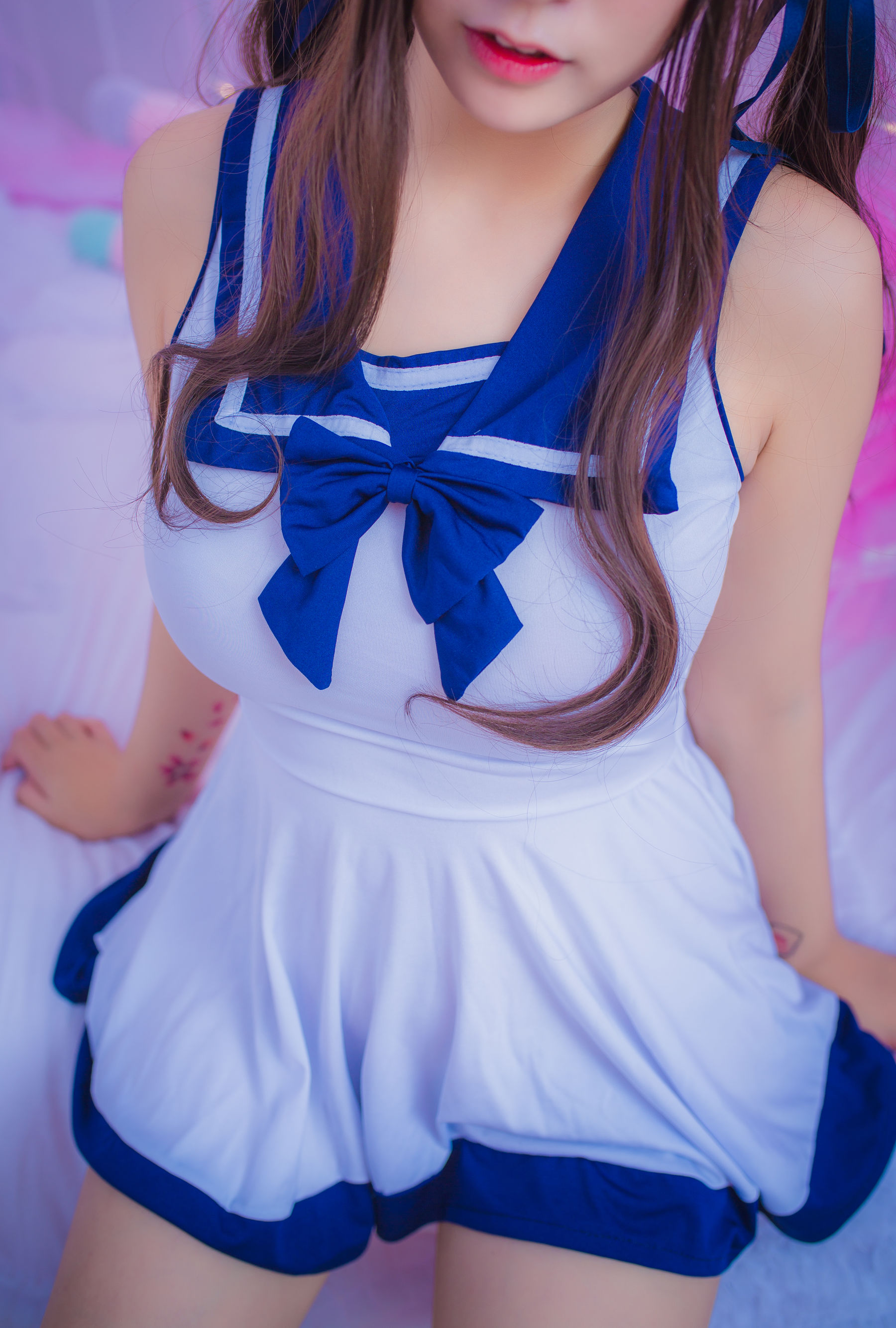  巨乳猫九酱Sakura - 连衣水手服 第15张