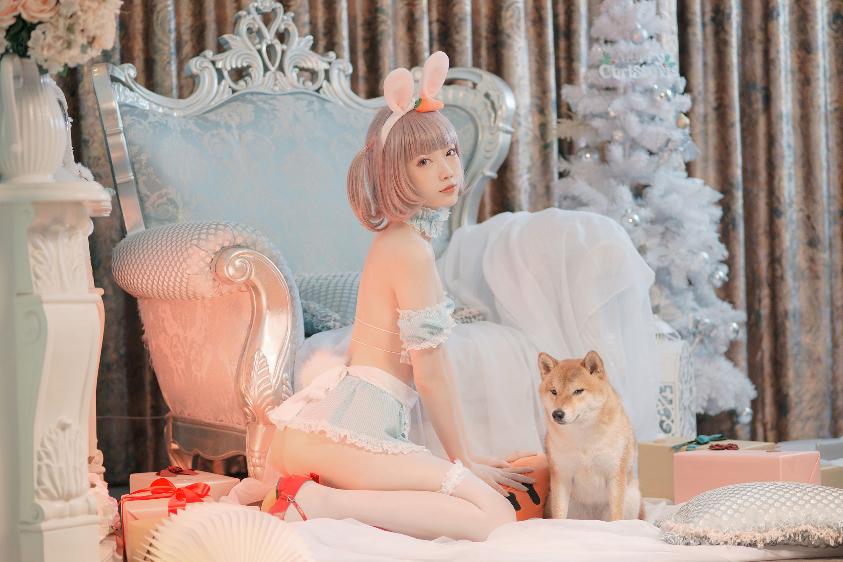  大胸萌妹妖少you1 - 雪兔 第1张