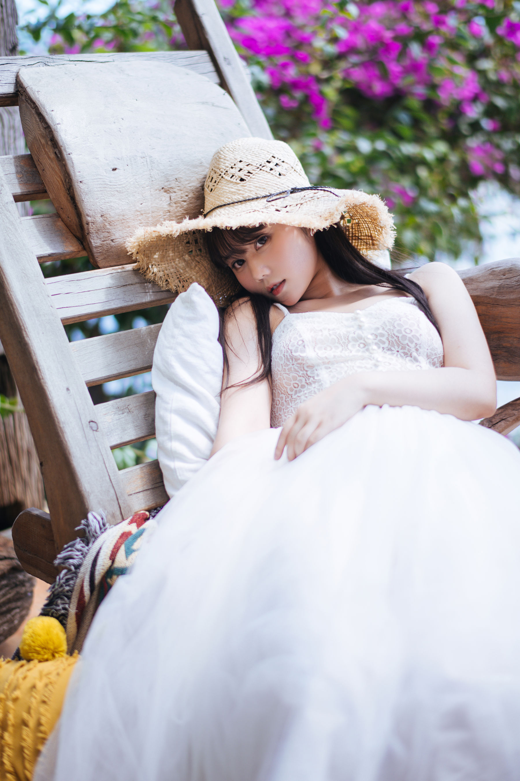  微博福利姬镜酱 - 静夏之白裙少女 第41张