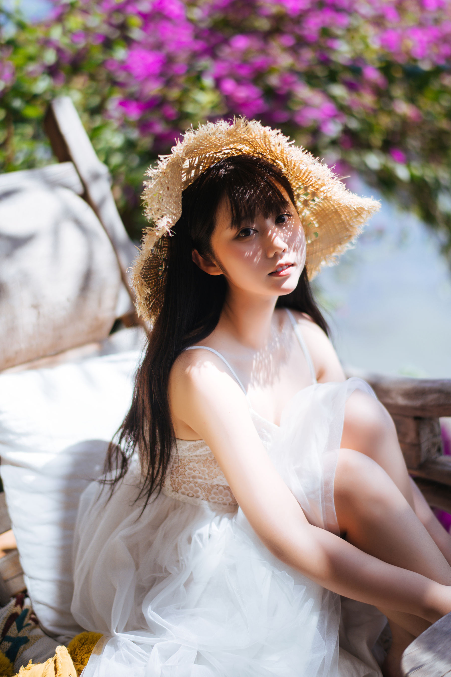  微博福利姬镜酱 - 静夏之白裙少女 第39张