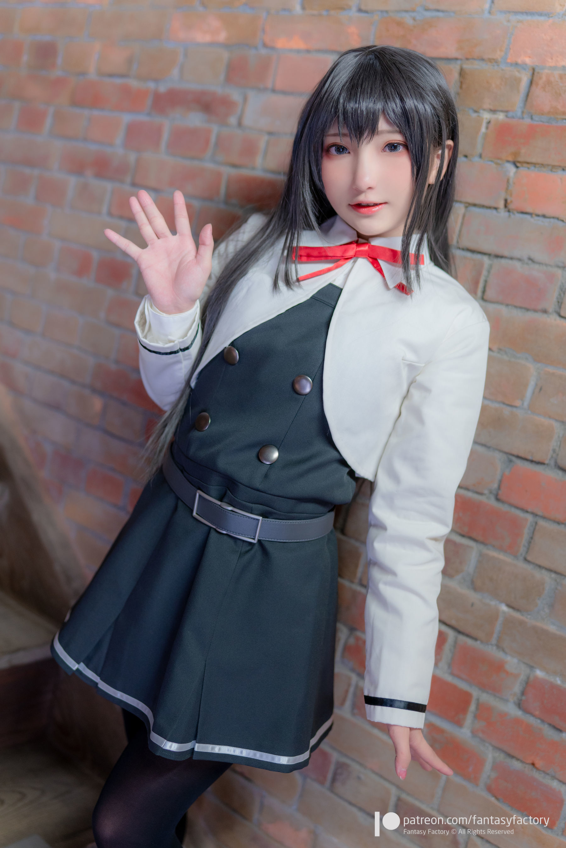 [COS福利] 小丁Cosplay 2020.01 [Fantasy Factory] 黑丝 和服 JK  第9张