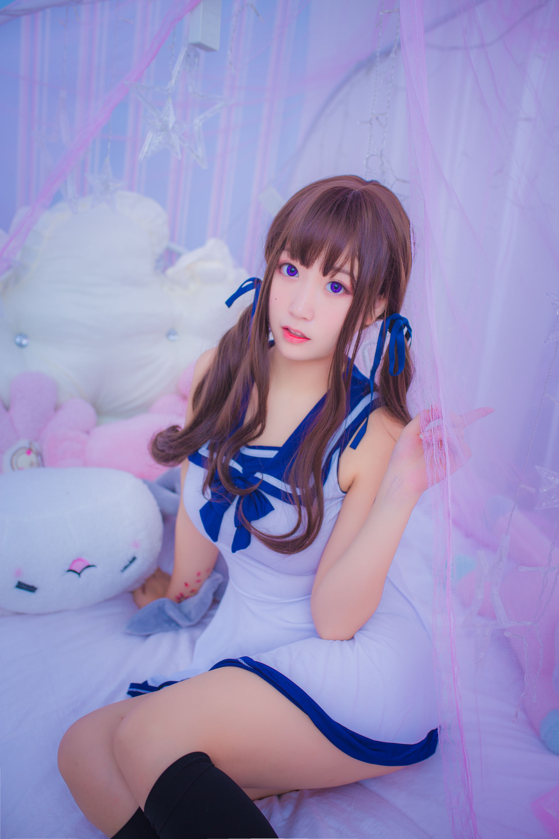  巨乳猫九酱Sakura - 连衣水手服 第4张