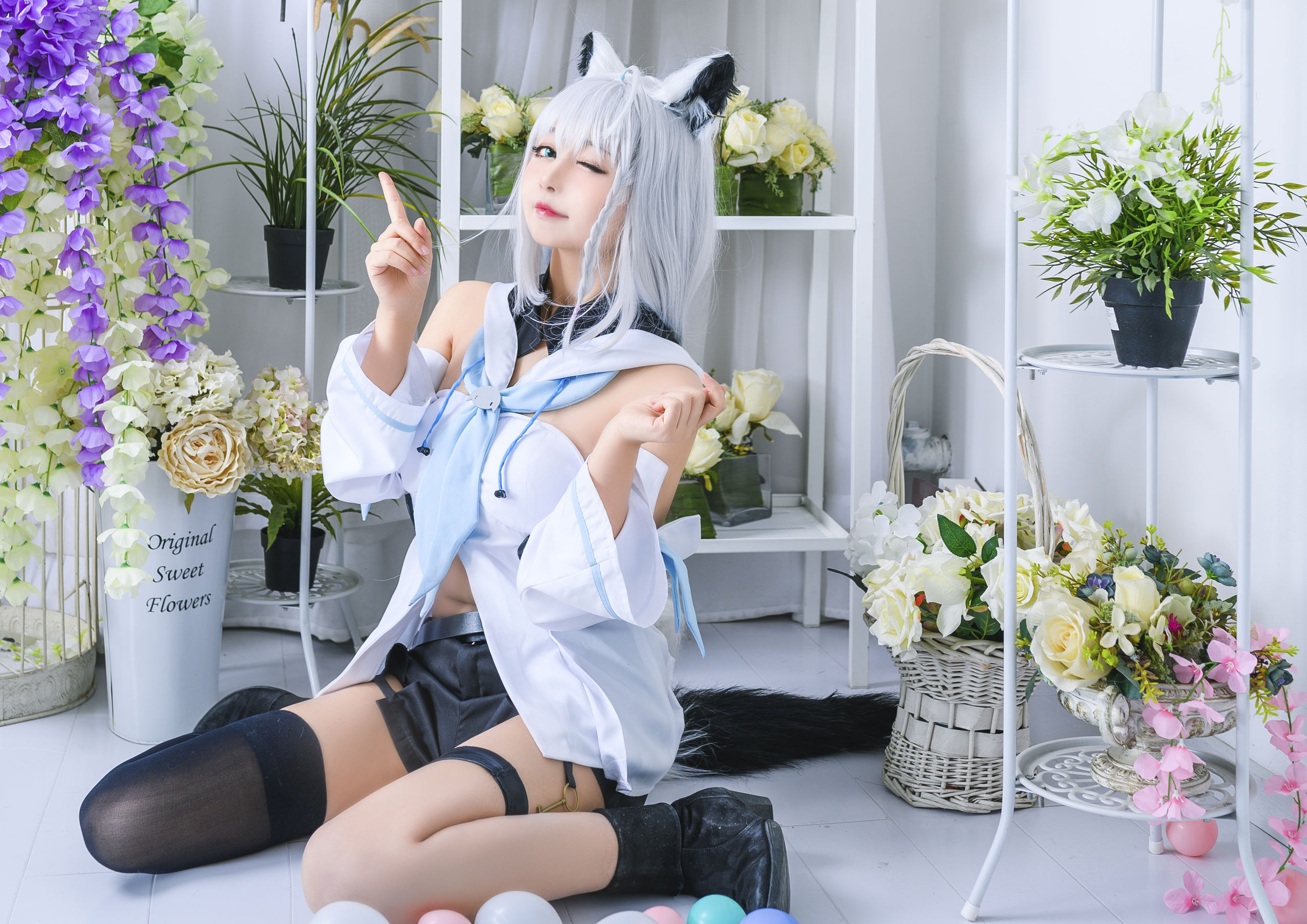  大眼萌妹黑猫猫OvO - 白上吹雪 第2张