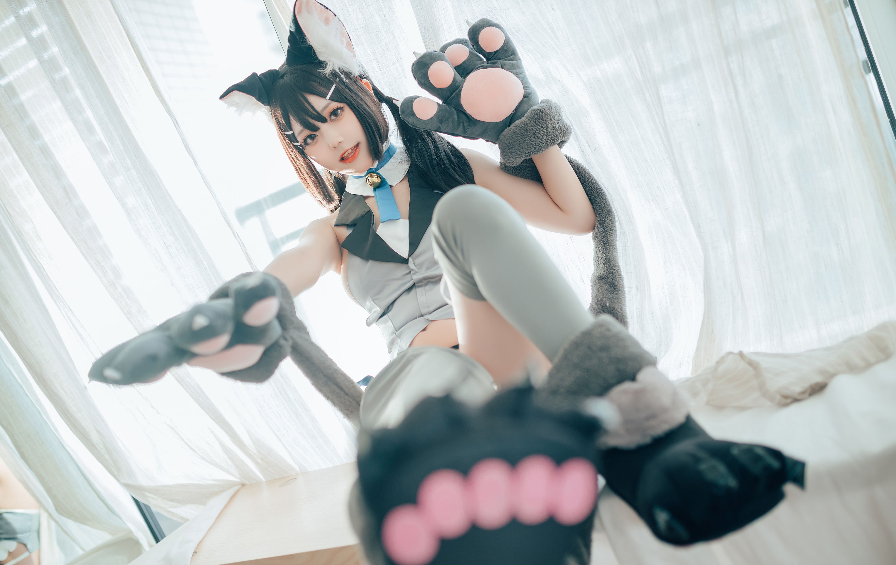  微博萌妹蓝小沂KiKi - 猫娘 第1张