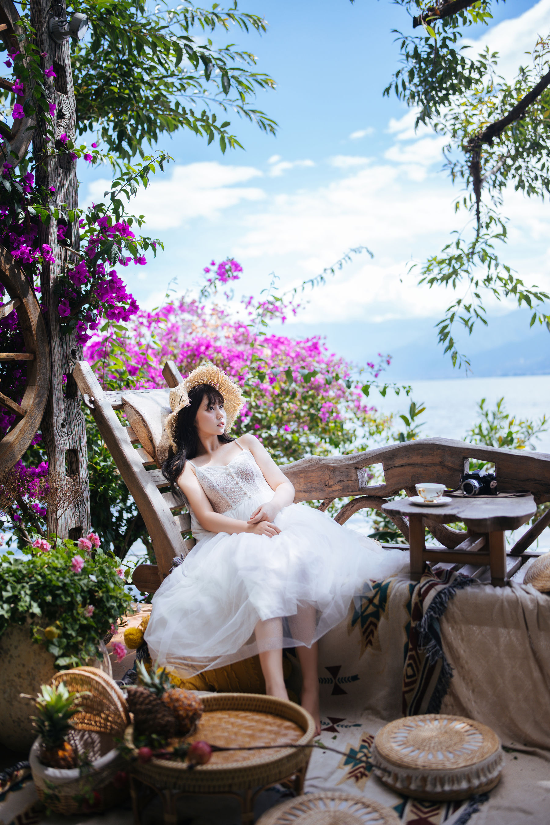  微博福利姬镜酱 - 静夏之白裙少女 第42张