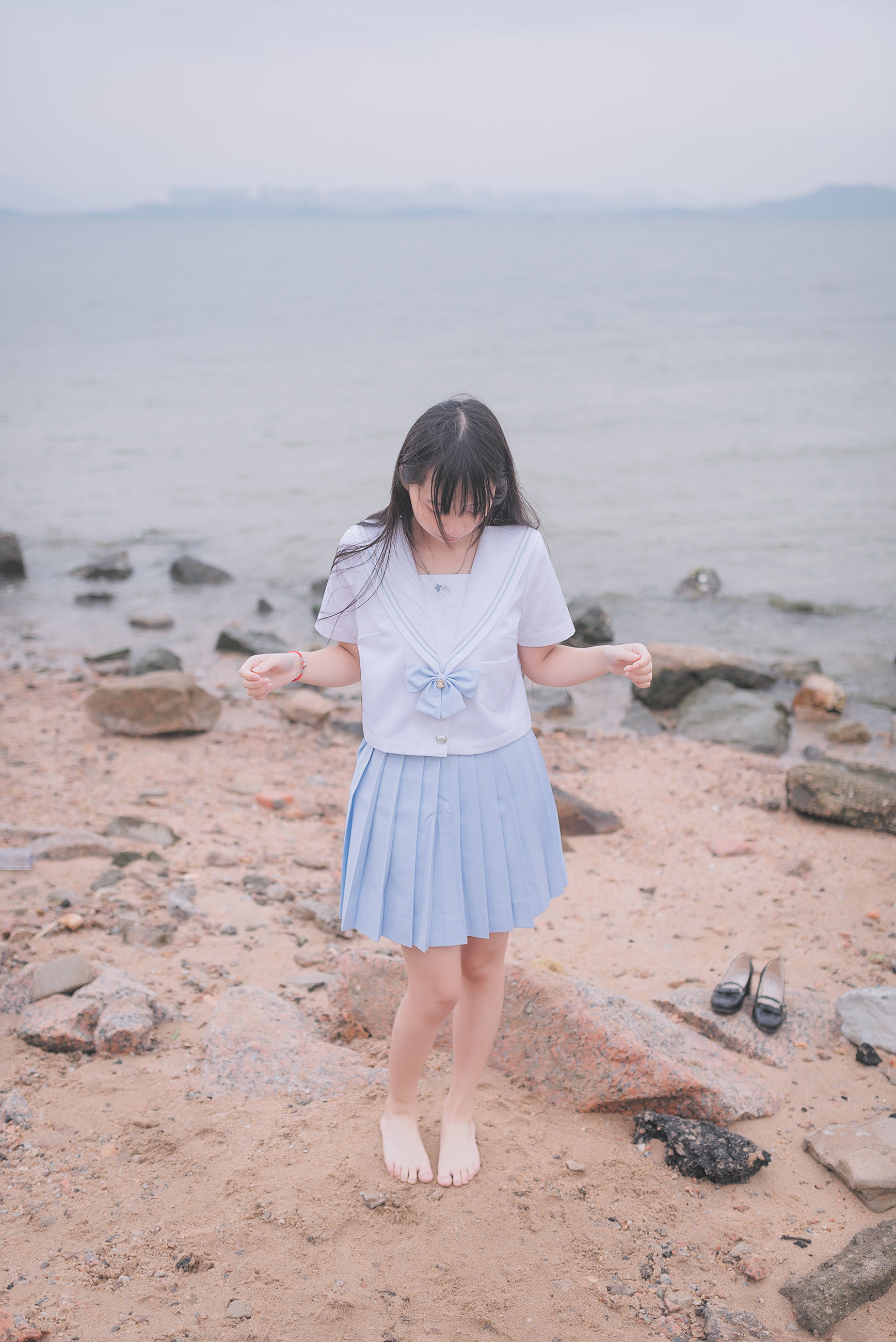  萌妹子伽马羽落子 - 一起去海边 第48张