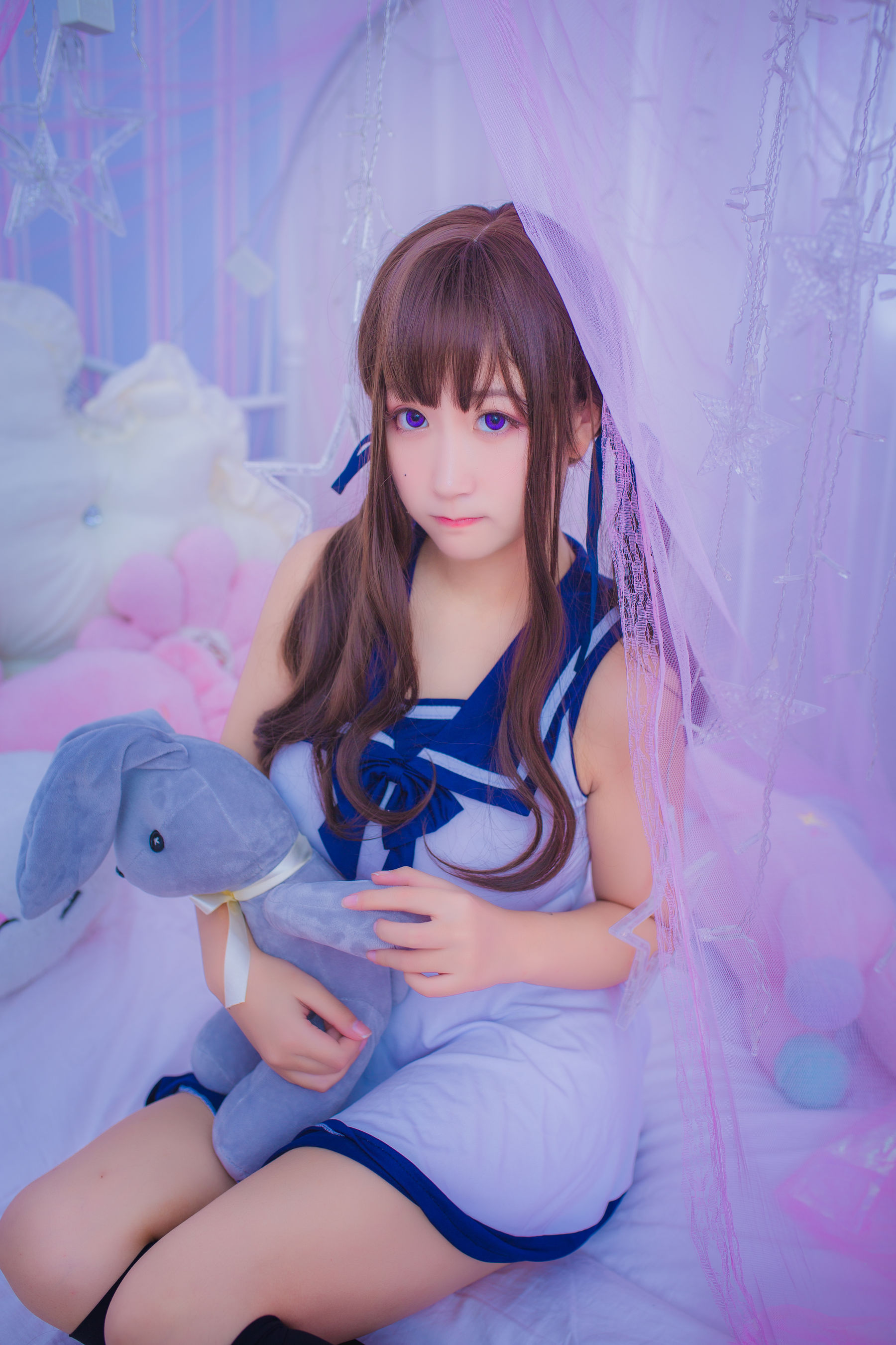  巨乳猫九酱Sakura - 连衣水手服 第9张