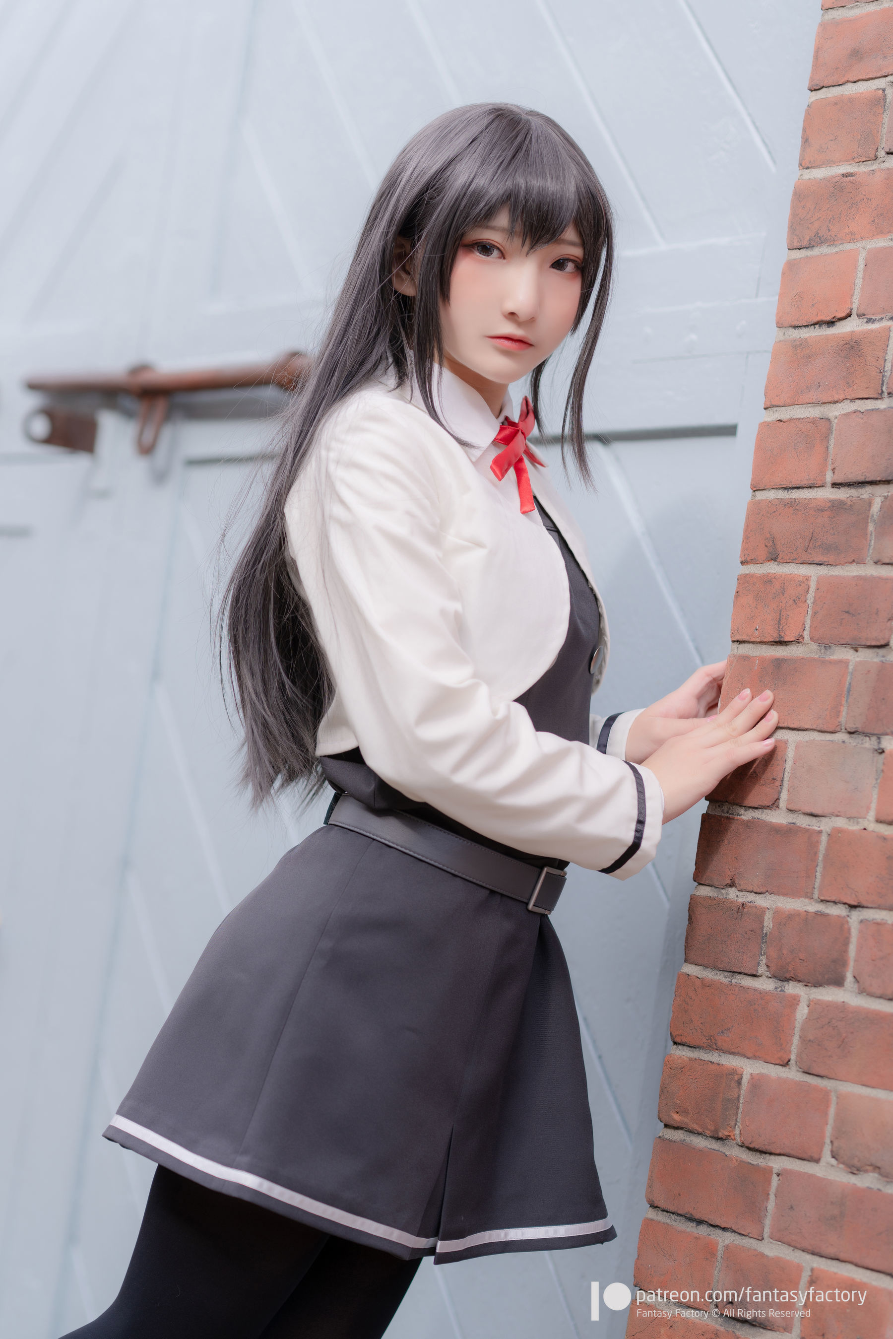 [COS福利] 小丁Cosplay 2020.01 [Fantasy Factory] 黑丝 和服 JK  第20张