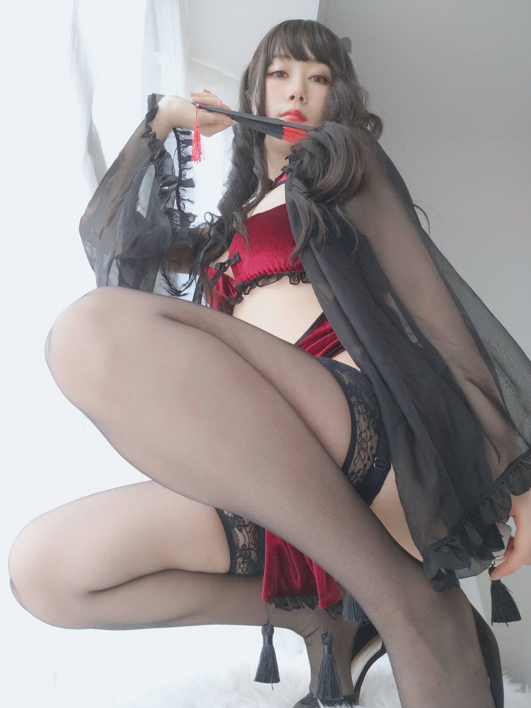  Coser小姐姐白银 - 红丝绒旗袍 第80张