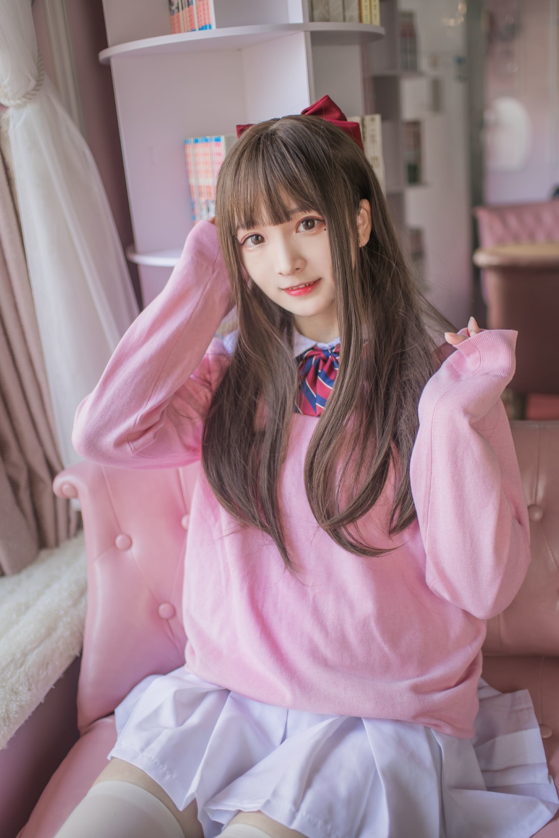  二次元美女古川kagura - 粉色JK 第2张