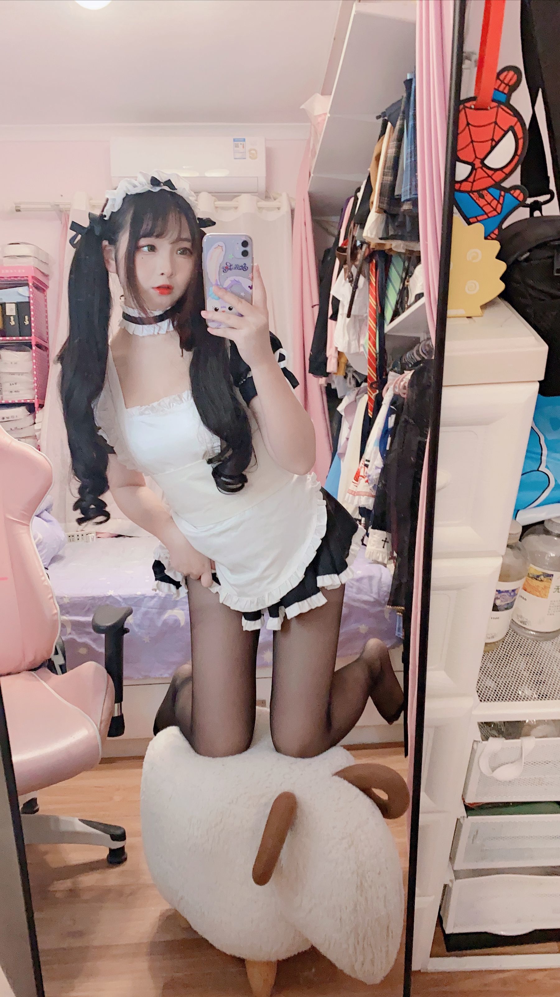  二次元美女古川kagura - 黑丝女仆 第44张