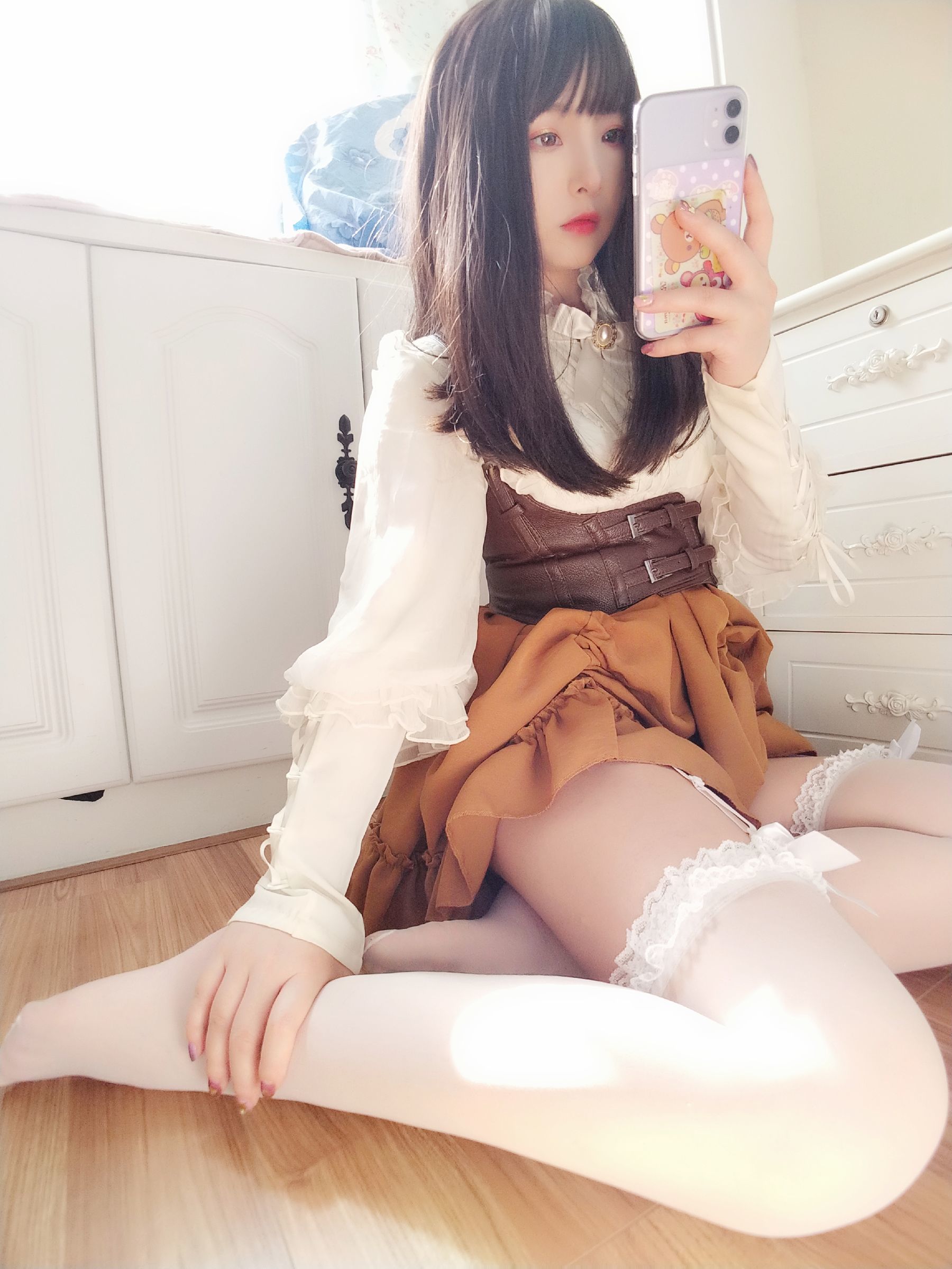  二次元美女古川kagura - 蕾丝长筒吊带丝袜 第38张