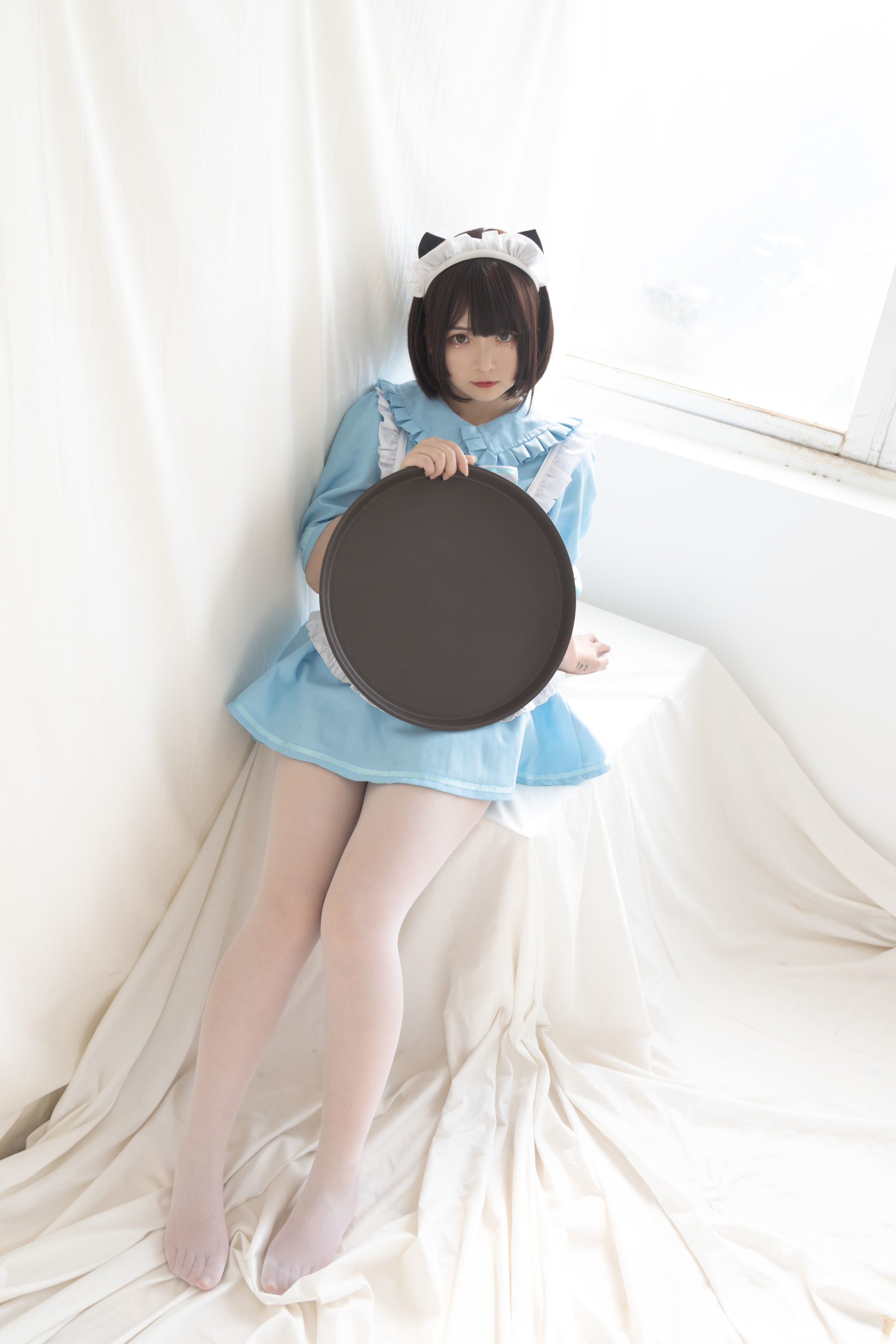  二次元美女古川kagura - 蓝色小猫女仆 第35张