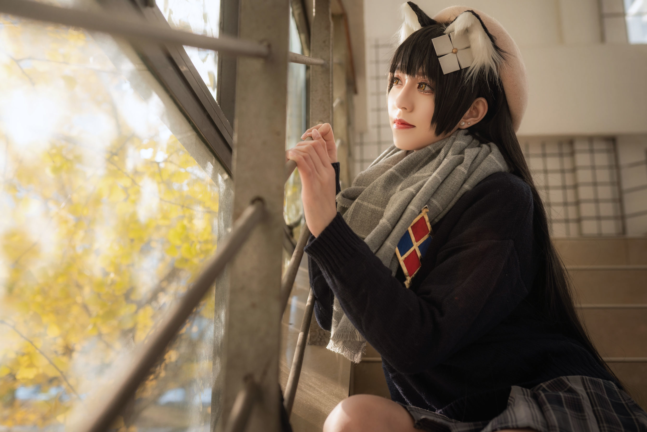 [COS福利] Coser__KETTOE - 95式纯白毕业季  第5张